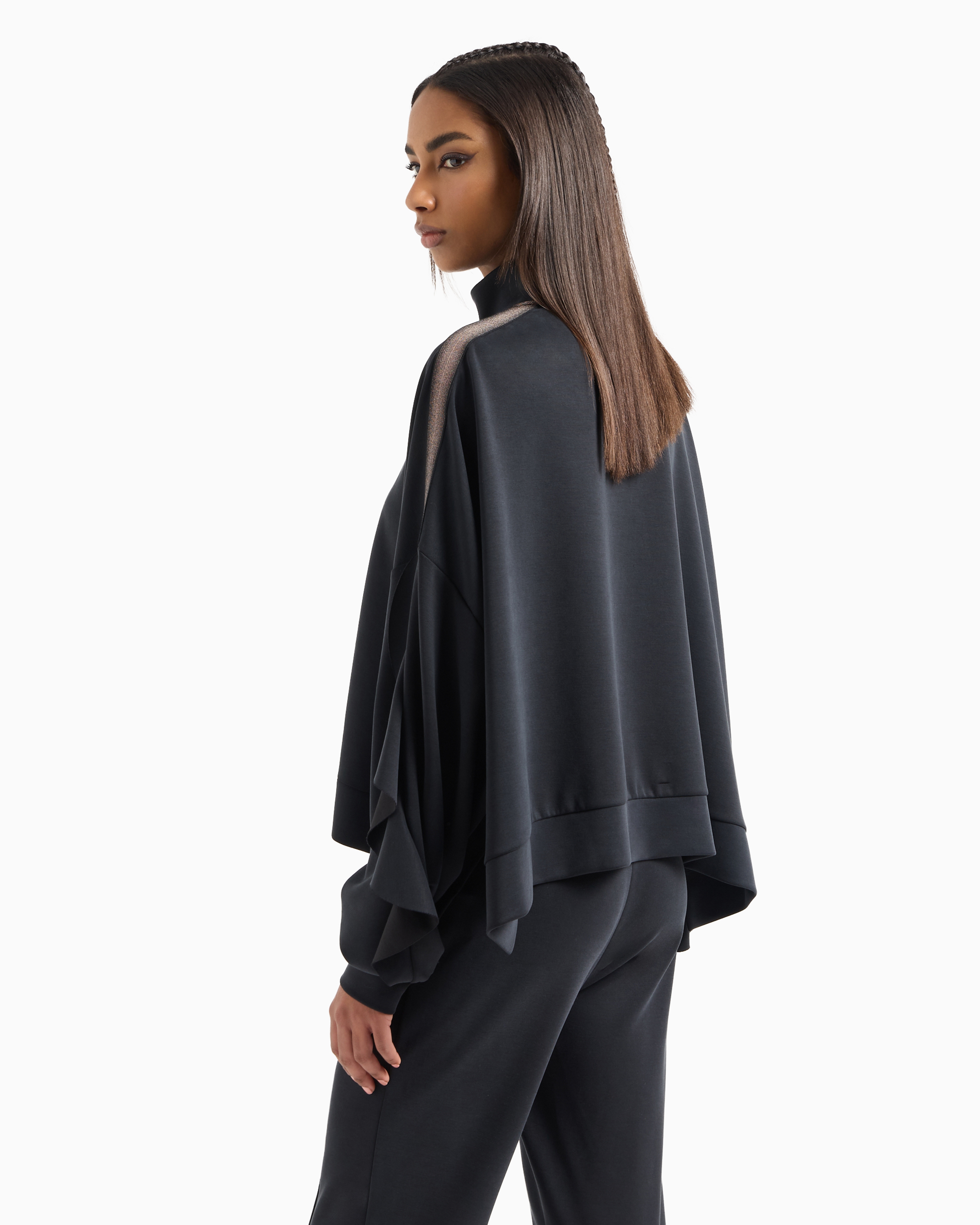 Ea7 Official Store Sweatshirts Mit Reissverschluss In Schwarz