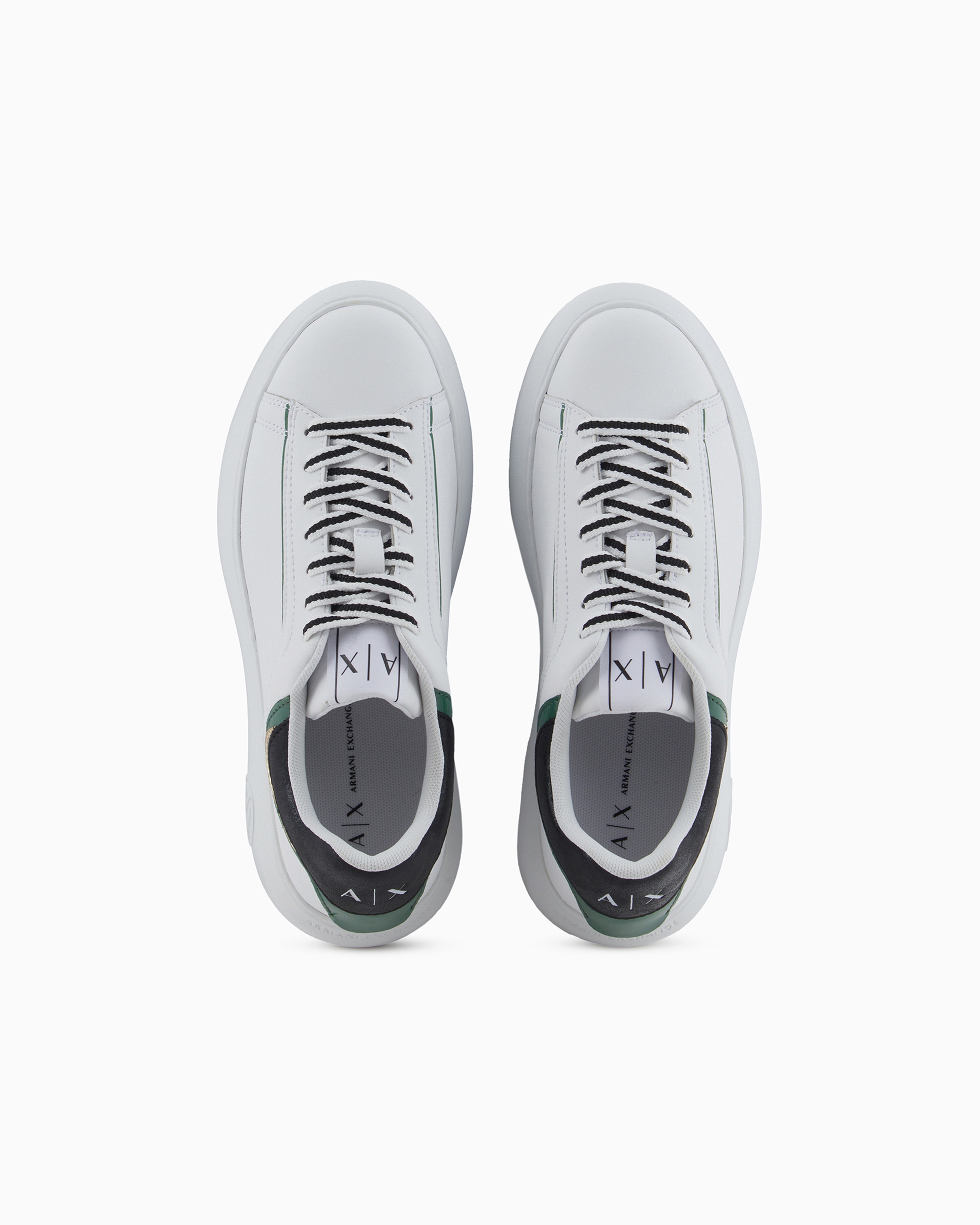 Chunky leather sneakers | Armani Exchange