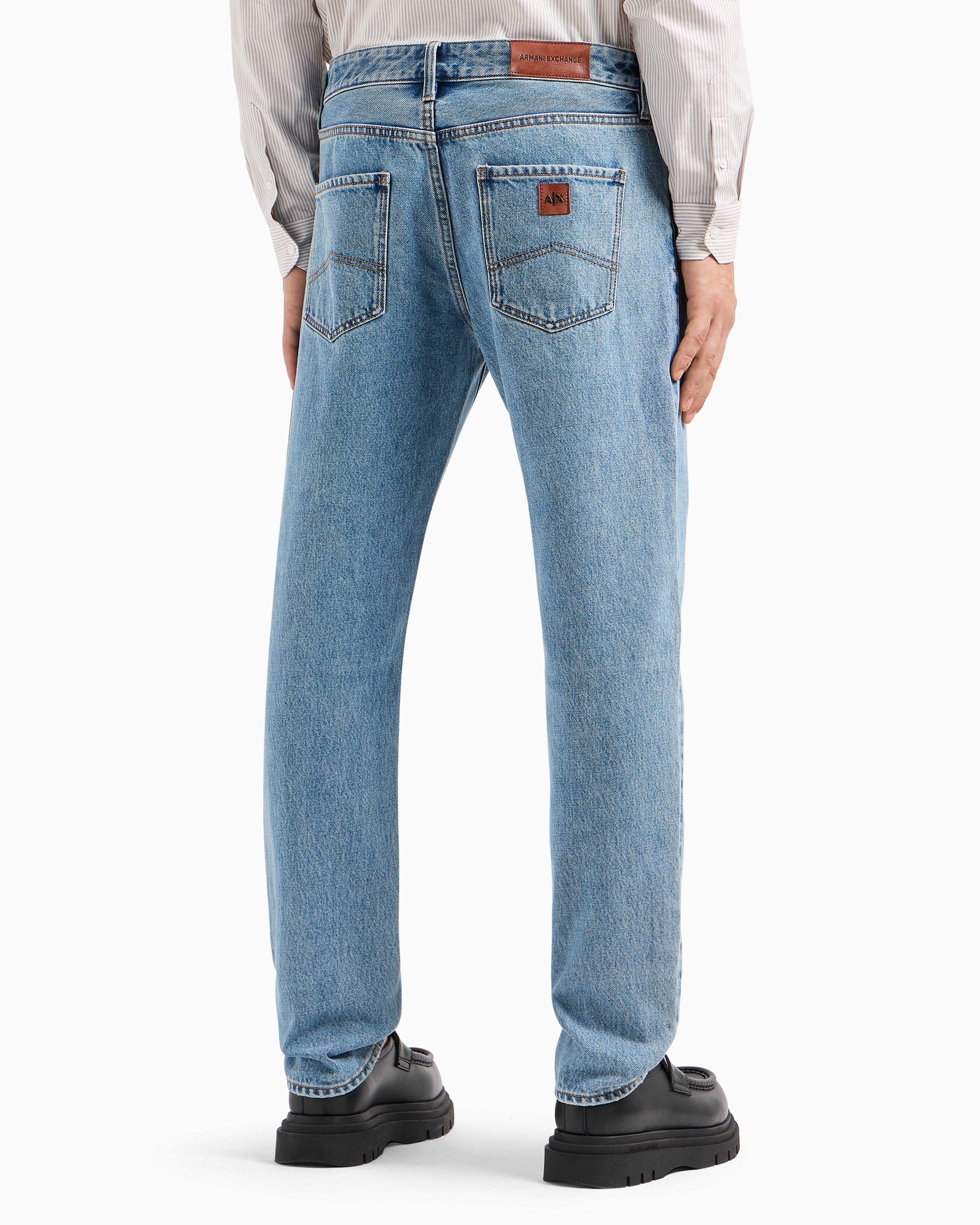 パンツ ARMANI EXCHANGE - decoration wide denim Flared Jeans | Armani Exchange