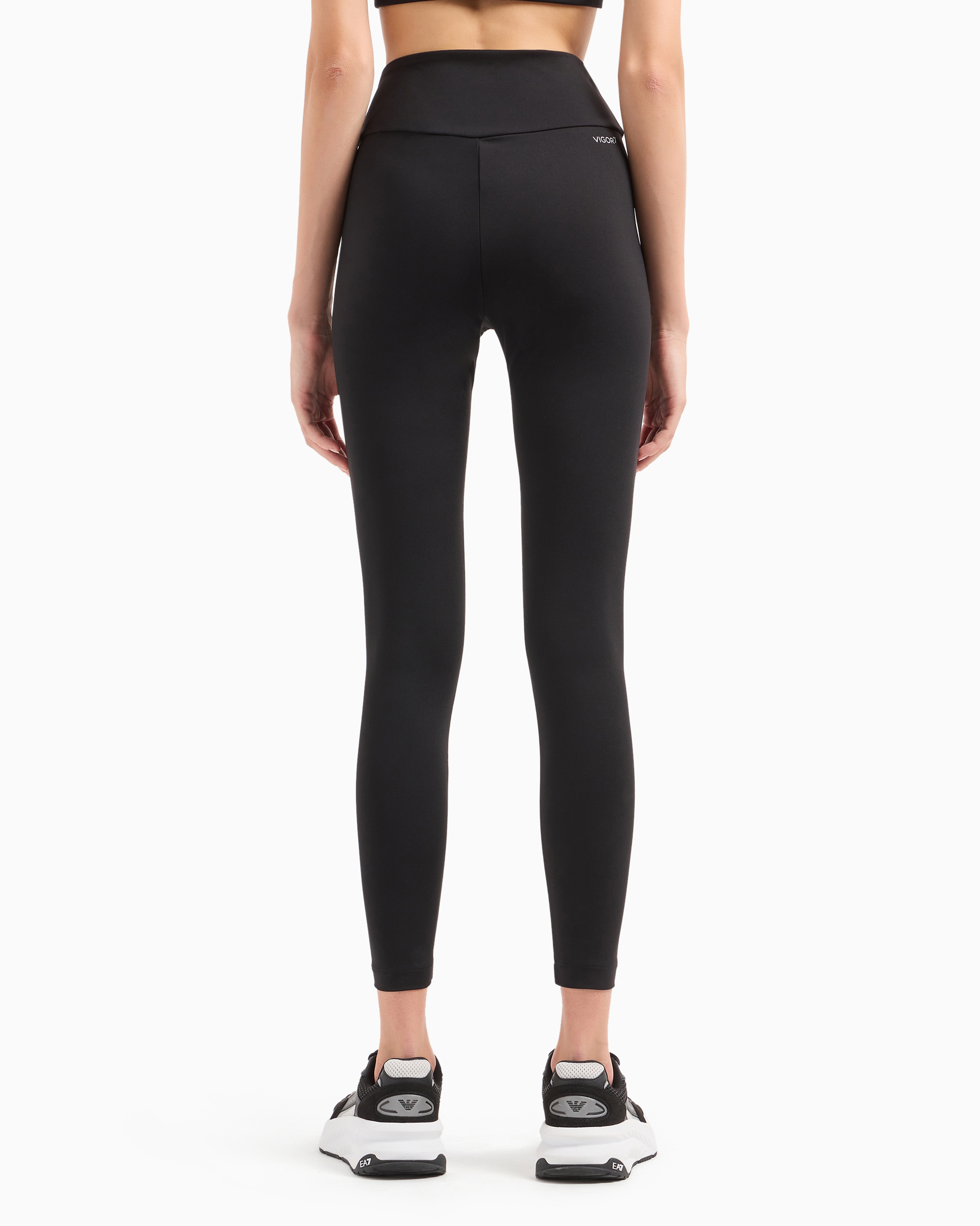 Ea7 Official Store Dynamic Athlete Leggings In Vigor7 Technical Fabric In Black