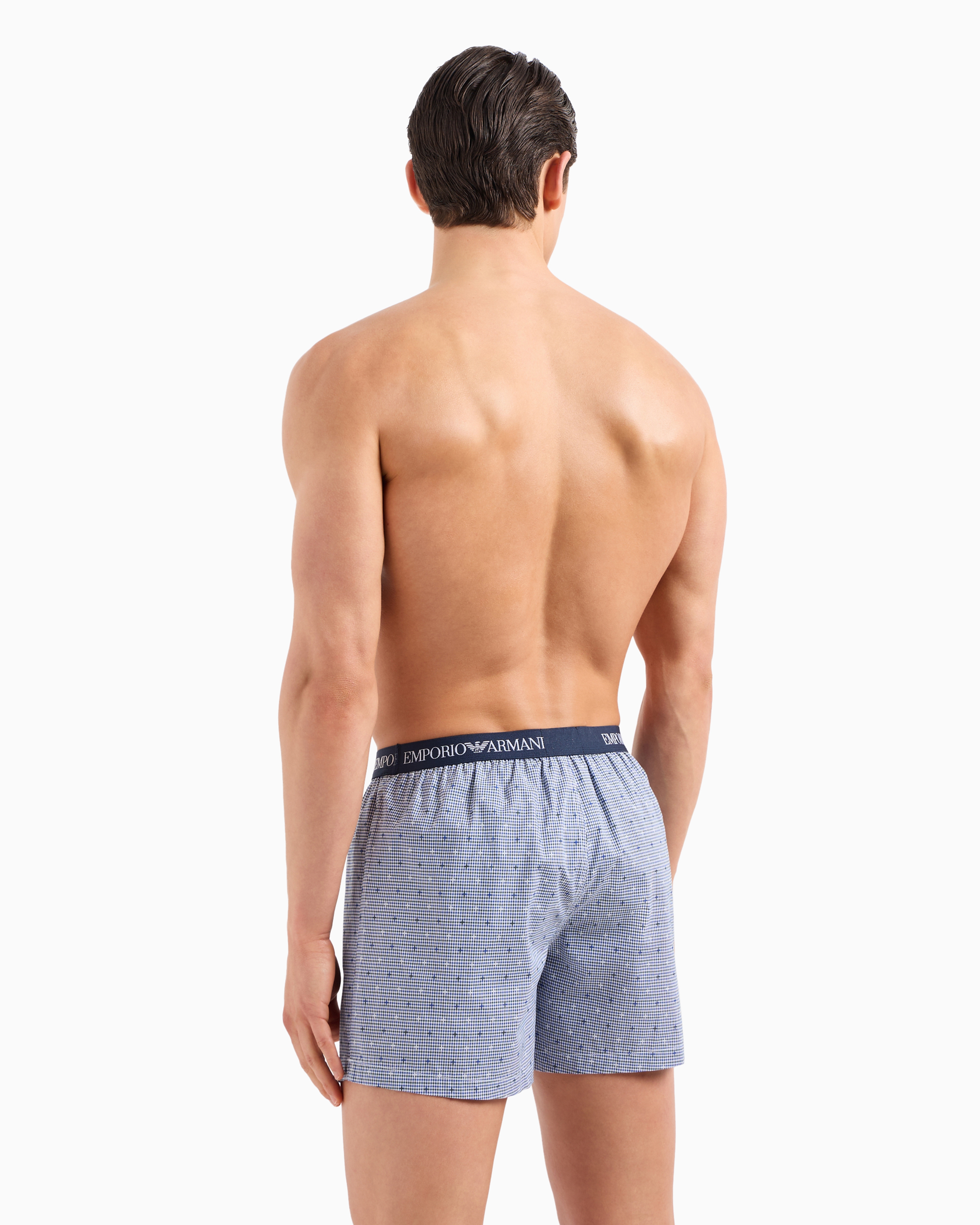 EMPORIO ARMANI BOXERSHORTS AUS JACQUARD-STOFF MIT ALLOVER-MUSTER 