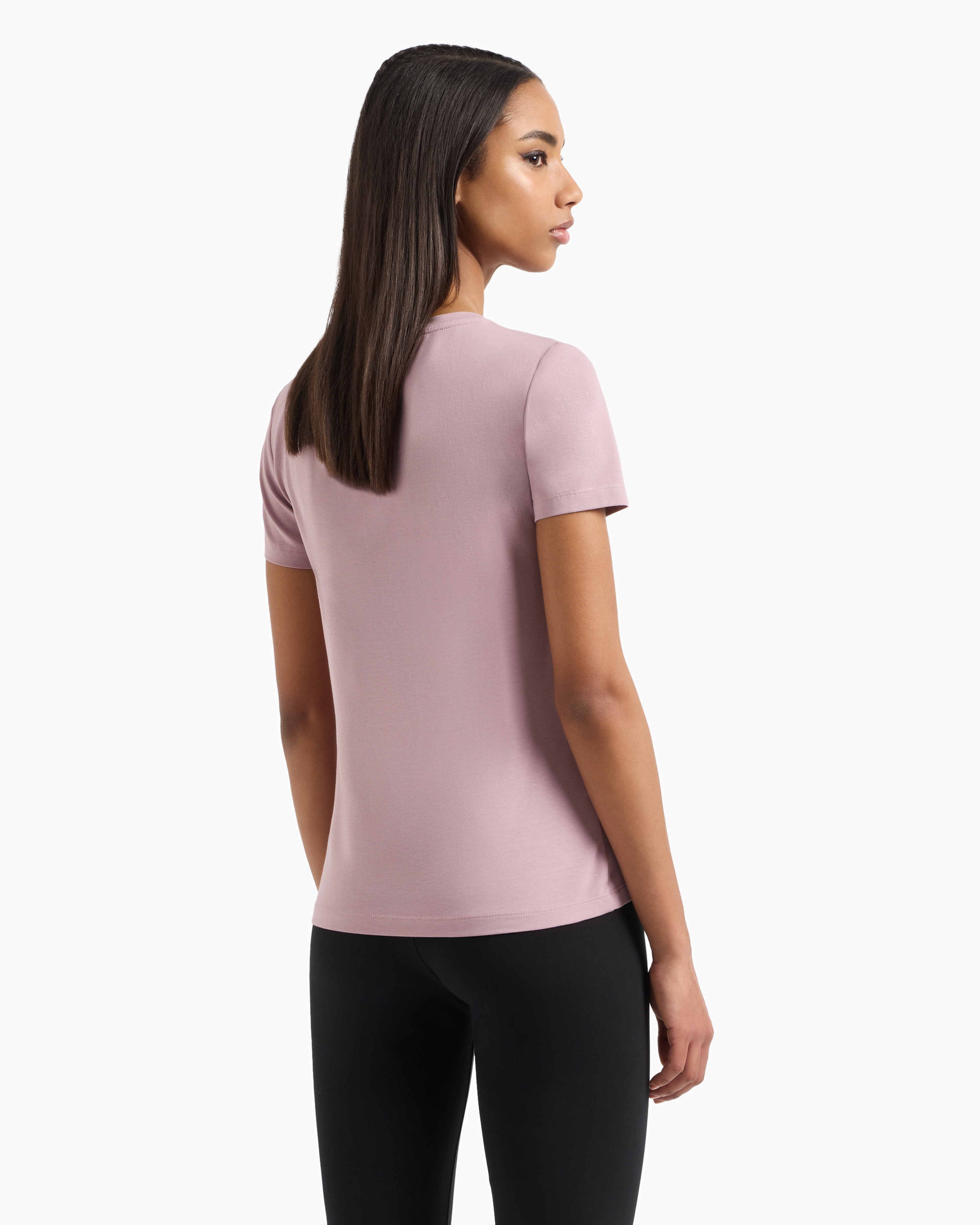 Ea7 Official Store Regular Fit T-shirts In Violett