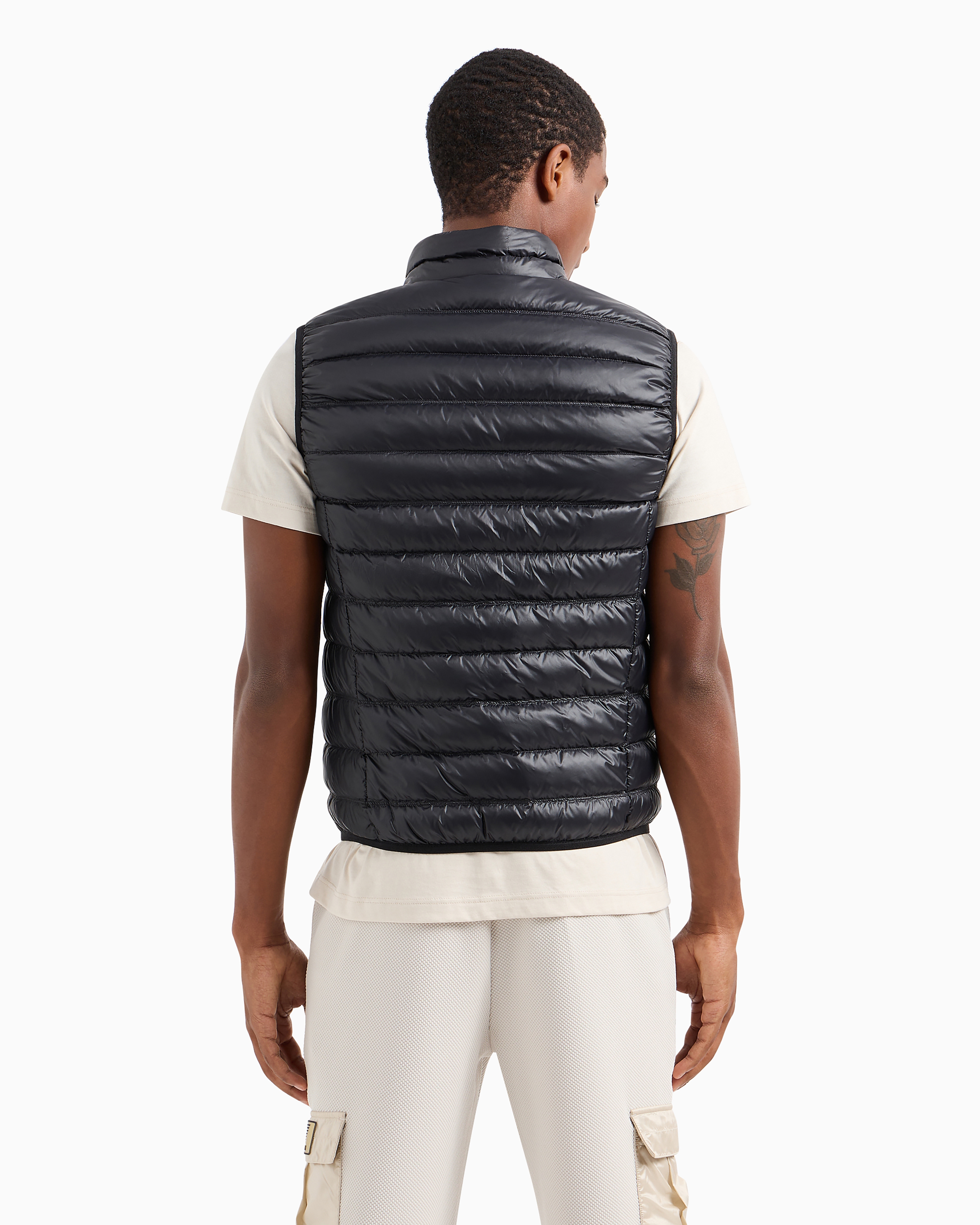 Ea7 Packable Core Identity Gilet In Black