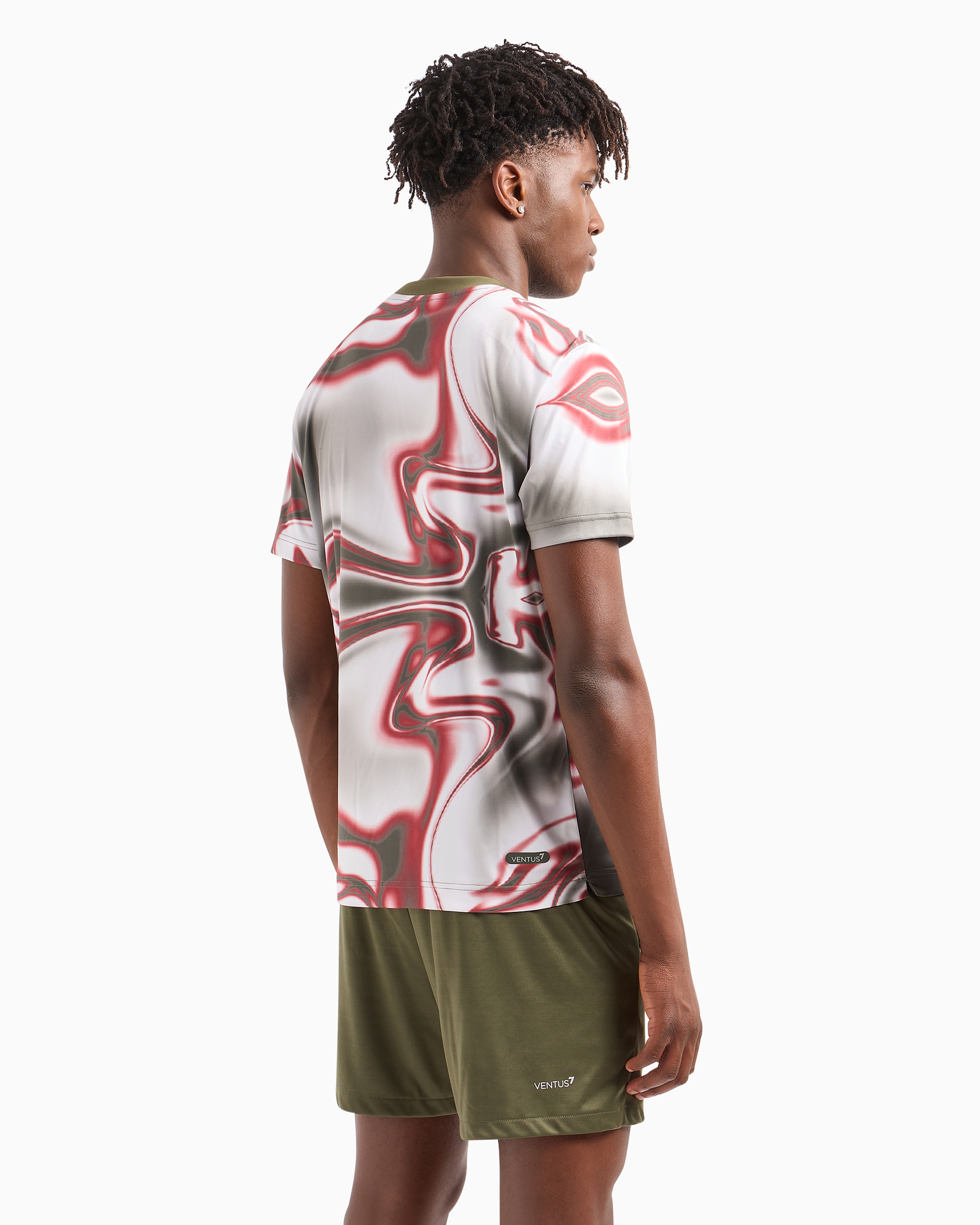 Ea7 Official Store Tennis Pro Rundhals-t-shirt Aus Ventus7-funktionsgewebe In Grau