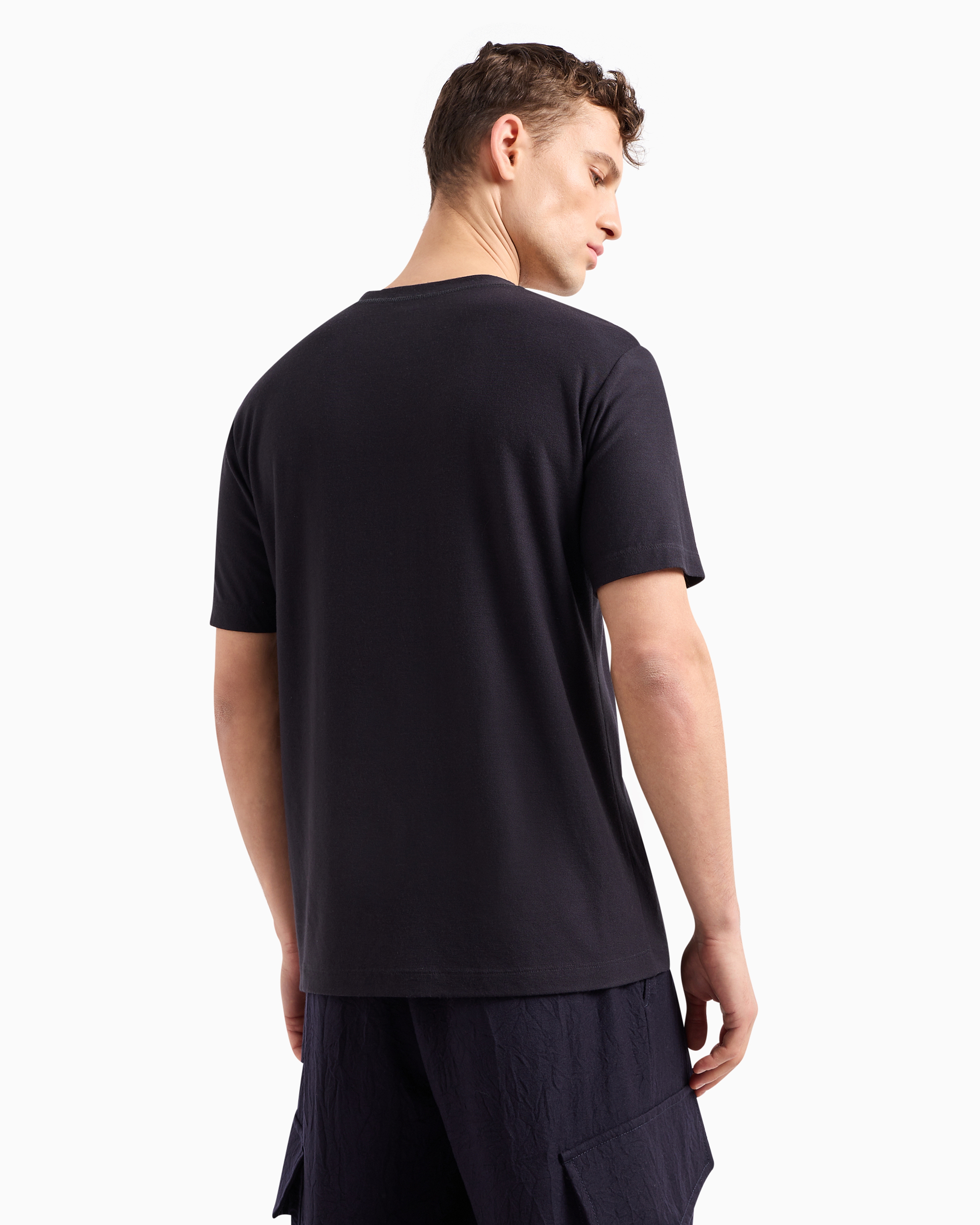 Tシャツ・カットソー GIORGIO ARMANI Eco-viscose and cupro top Grigio $_57.JPG?set_id=880000500F