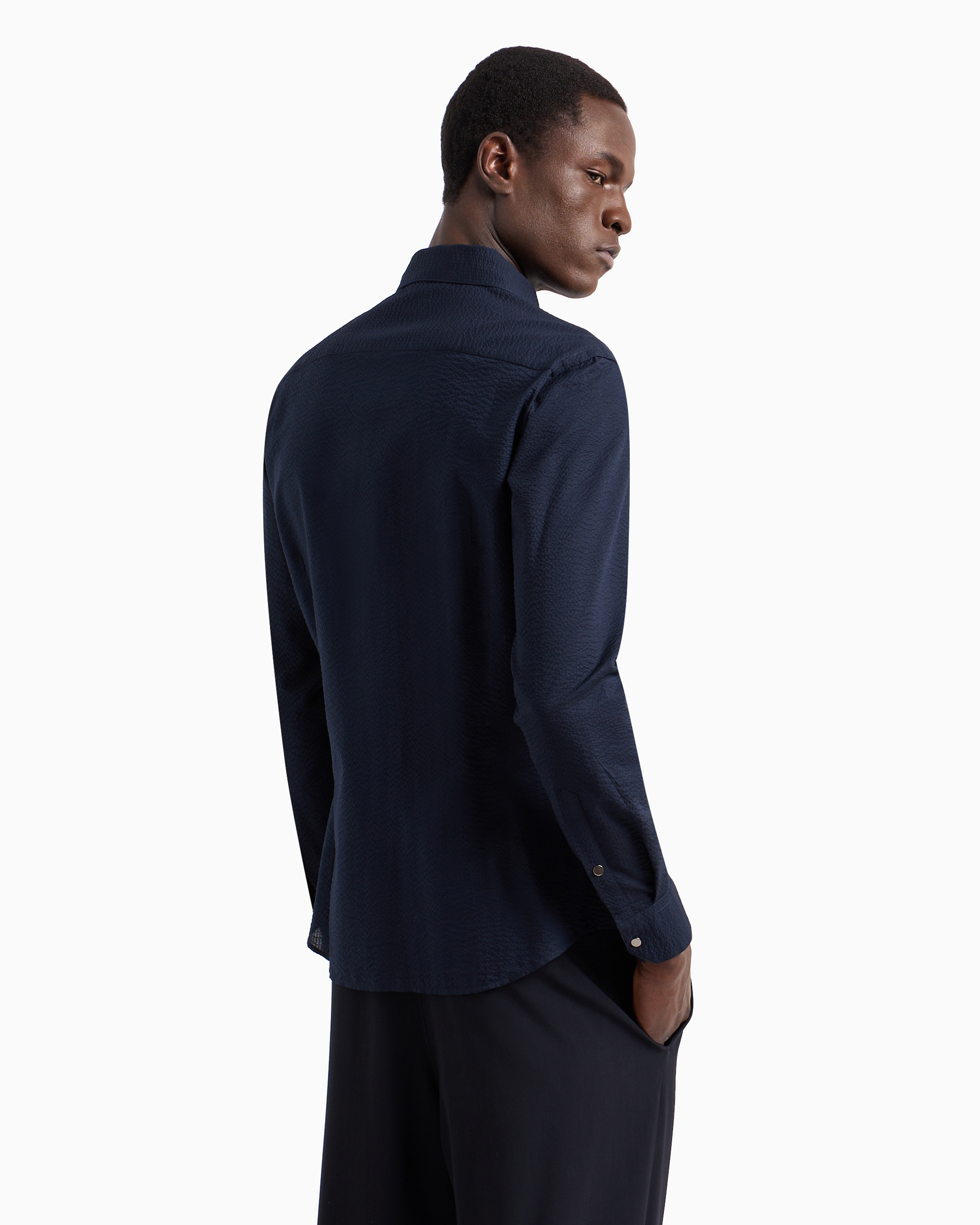 Giorgio Armani Shirt In Blue