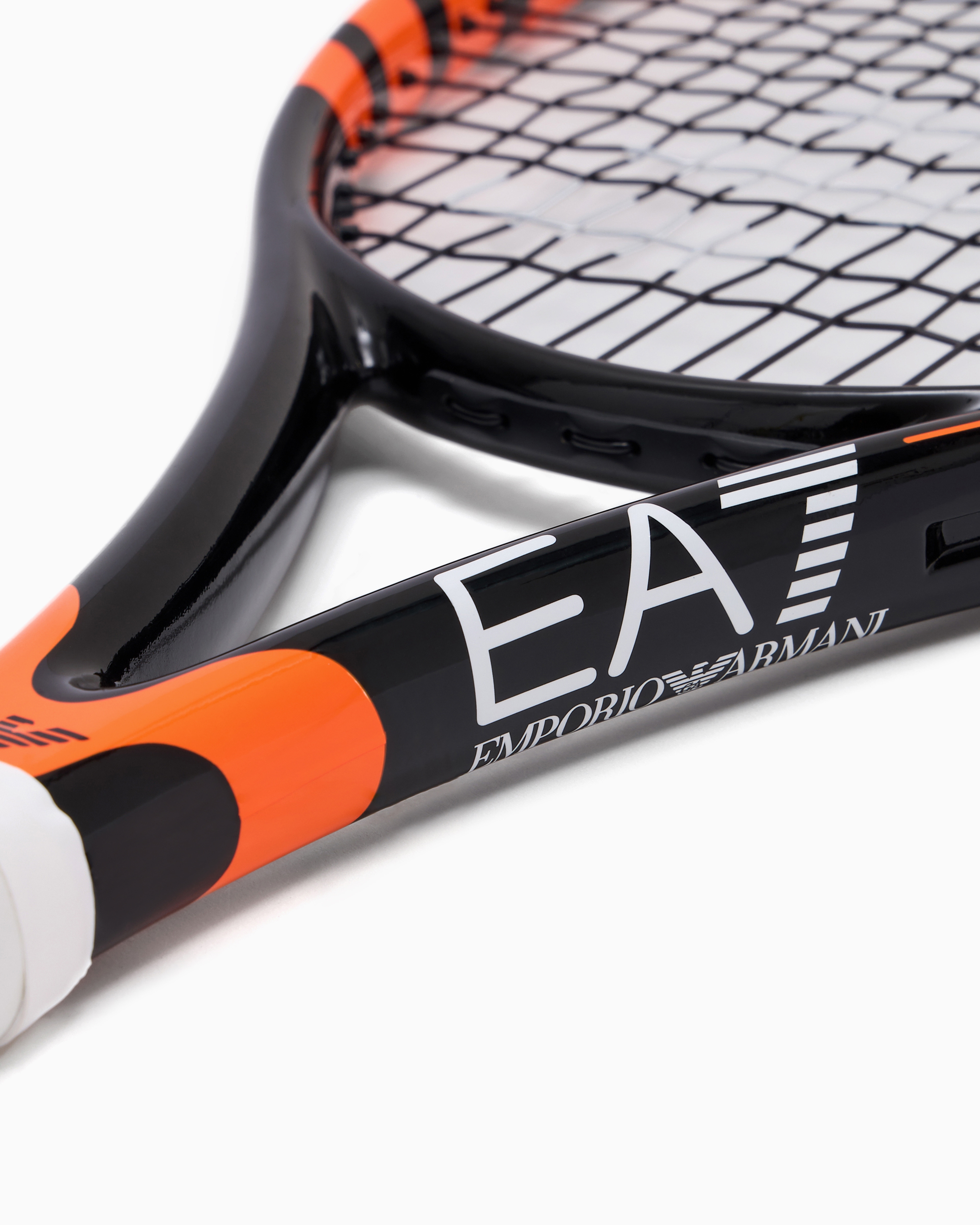 Shop Ea7 Tennis Racket In Black