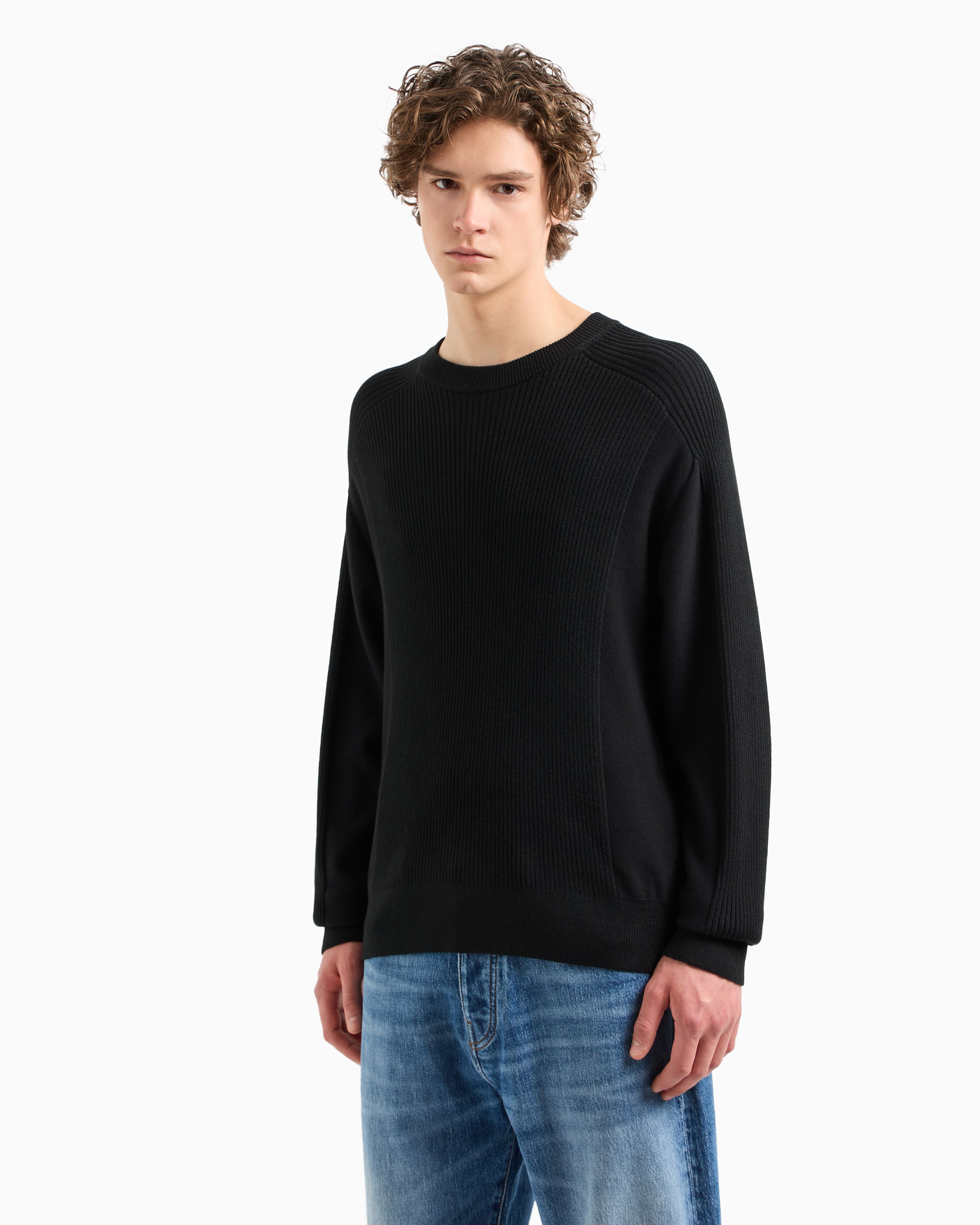 ARMANI EXCHANGE ASV RIBBED CREWNECK SWEATER 