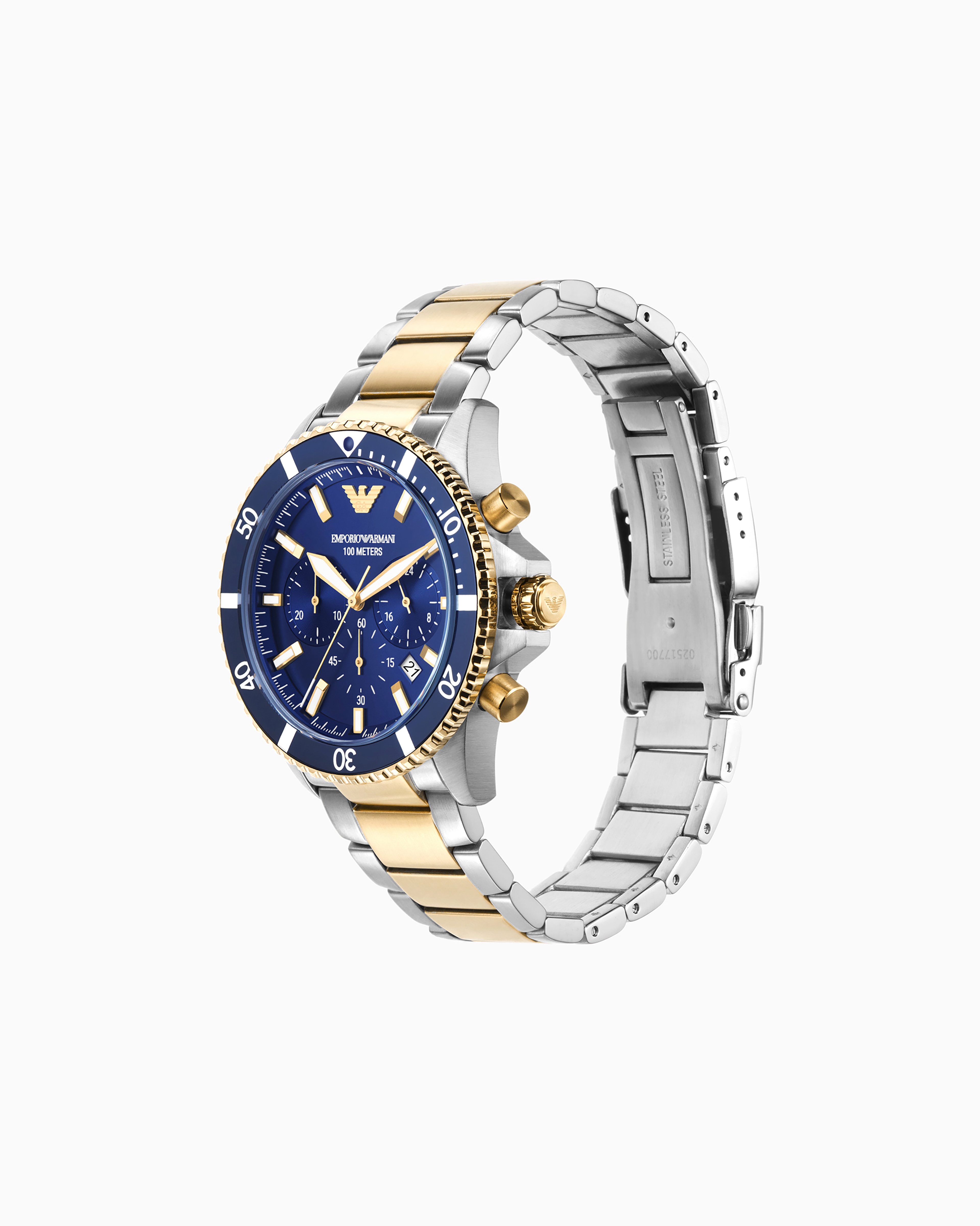 Emporio Armani Chronograph Two-tone Stainless Steel Watch
