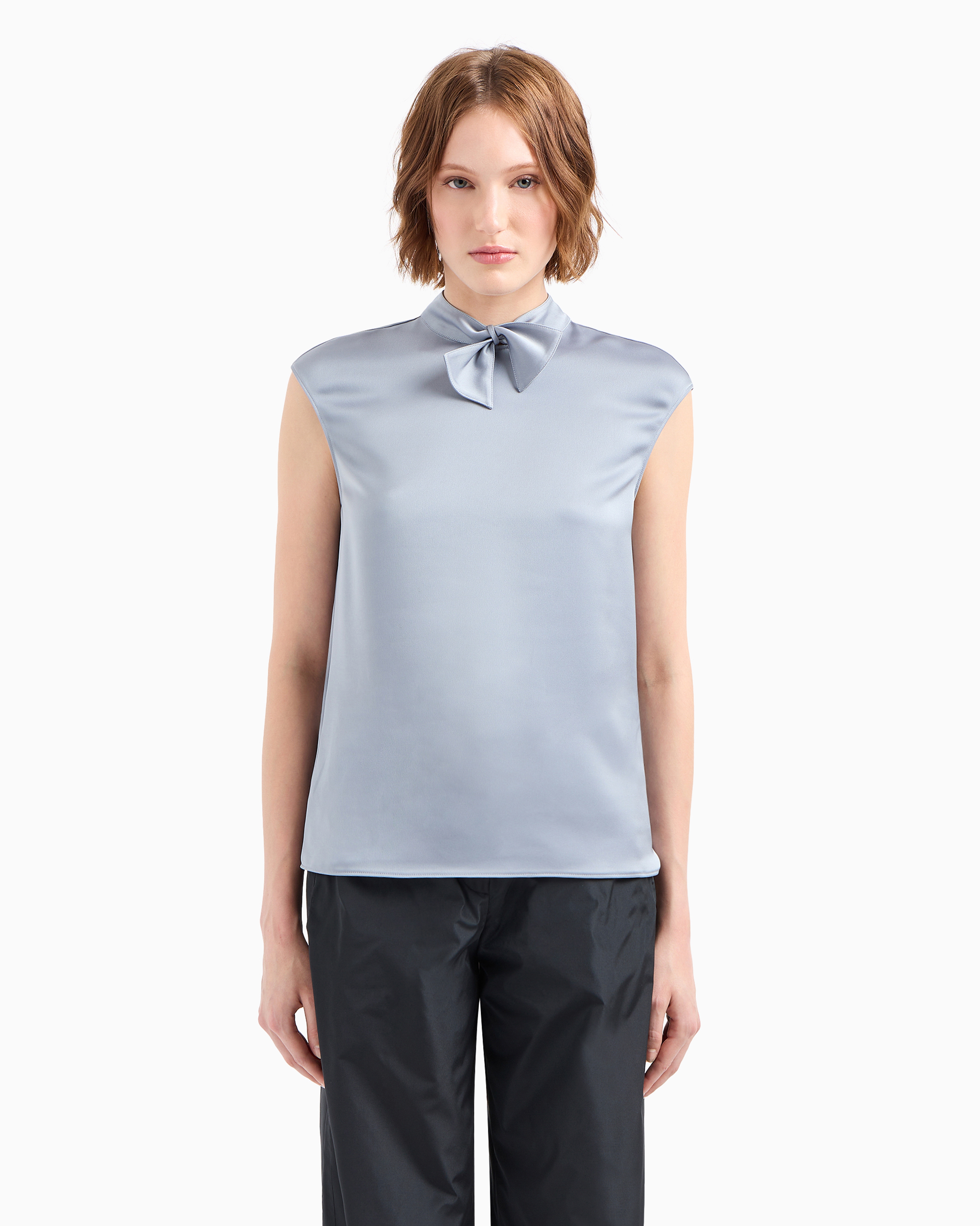 Emporio Armani Official Store Blouses In Gray