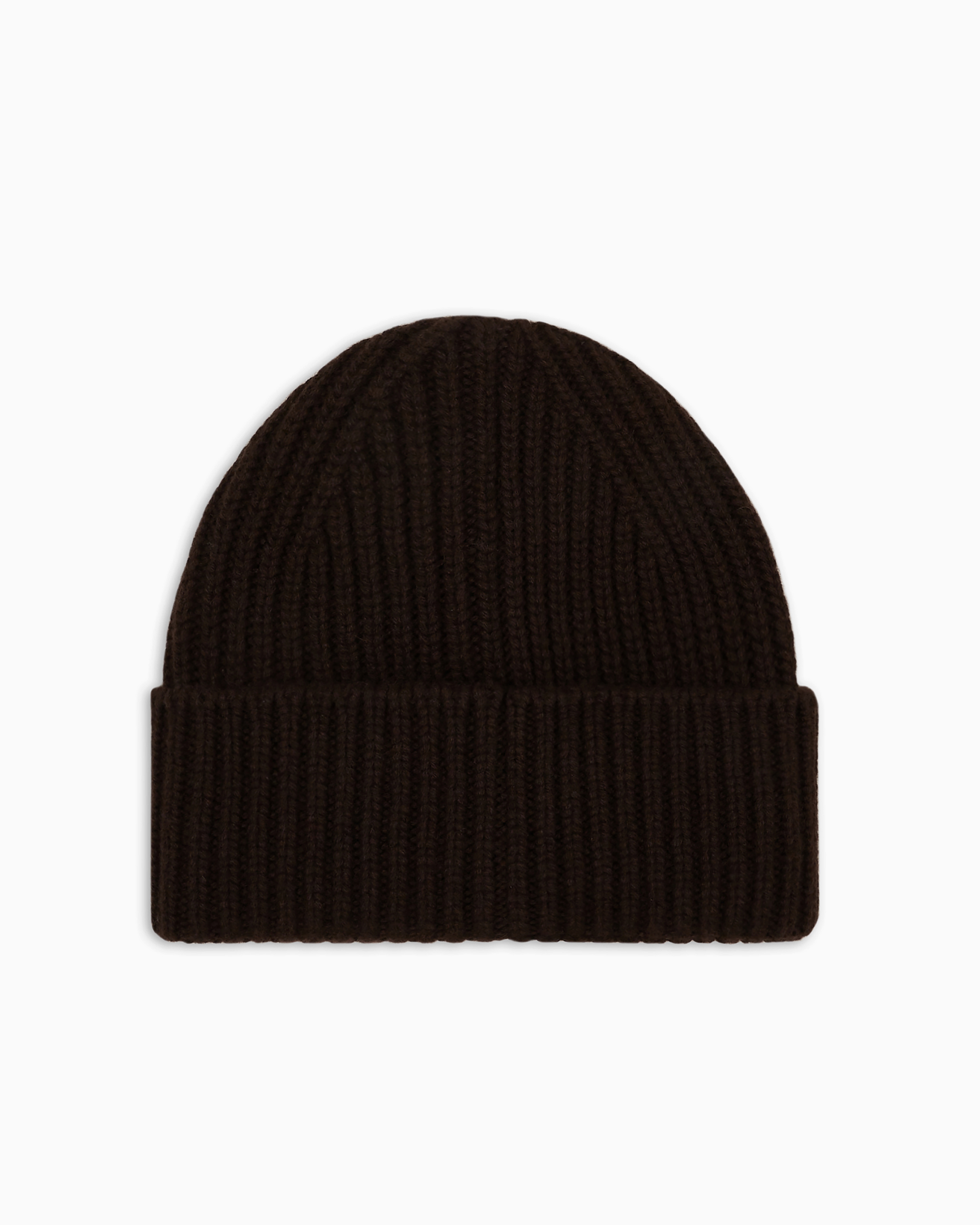 Giorgio Armani Official Store Neve Cashmere Beanie In Brown