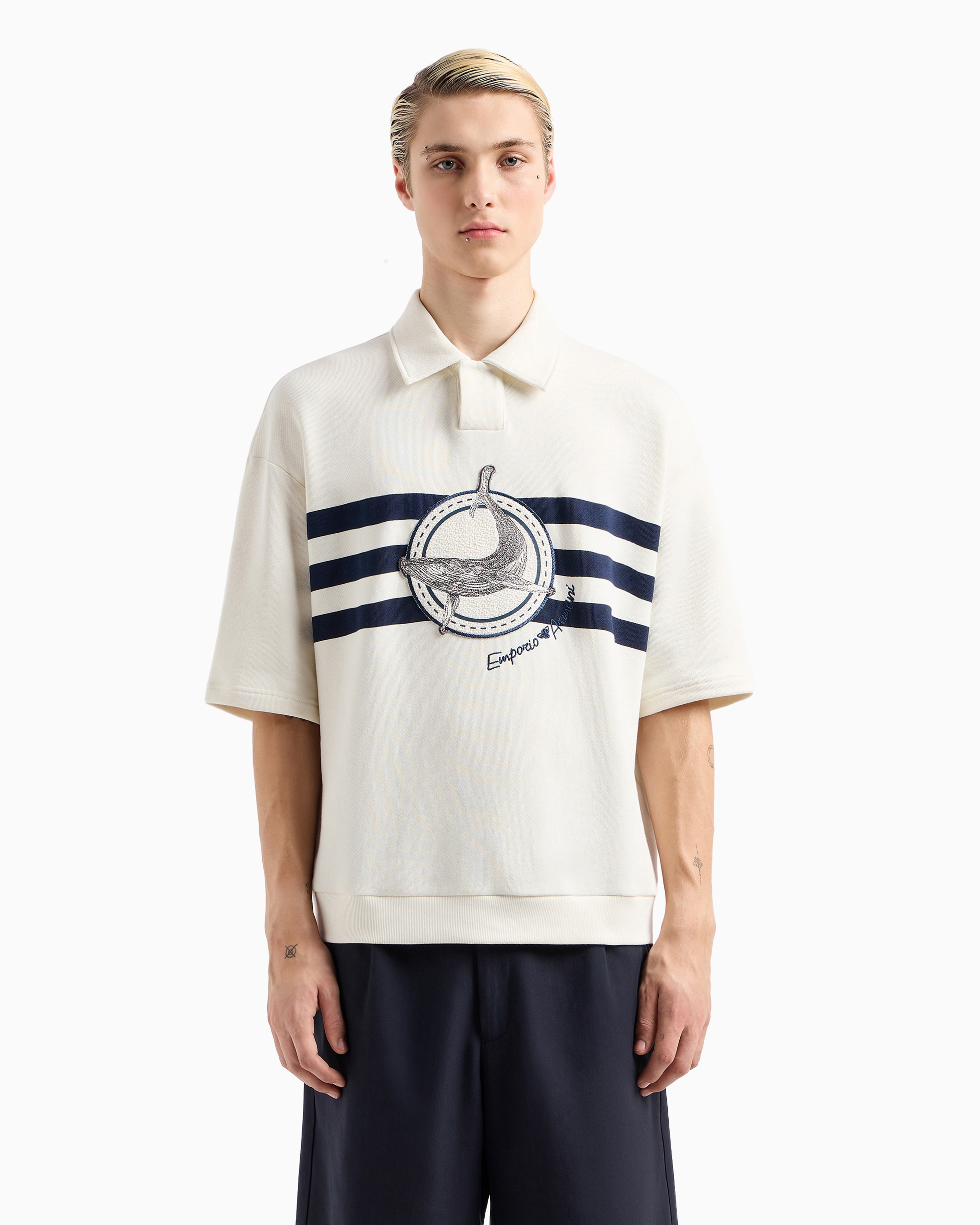 Giorgio Armani グレー 半袖ブラウス Giorgio Armani グレー 半袖ブラウス