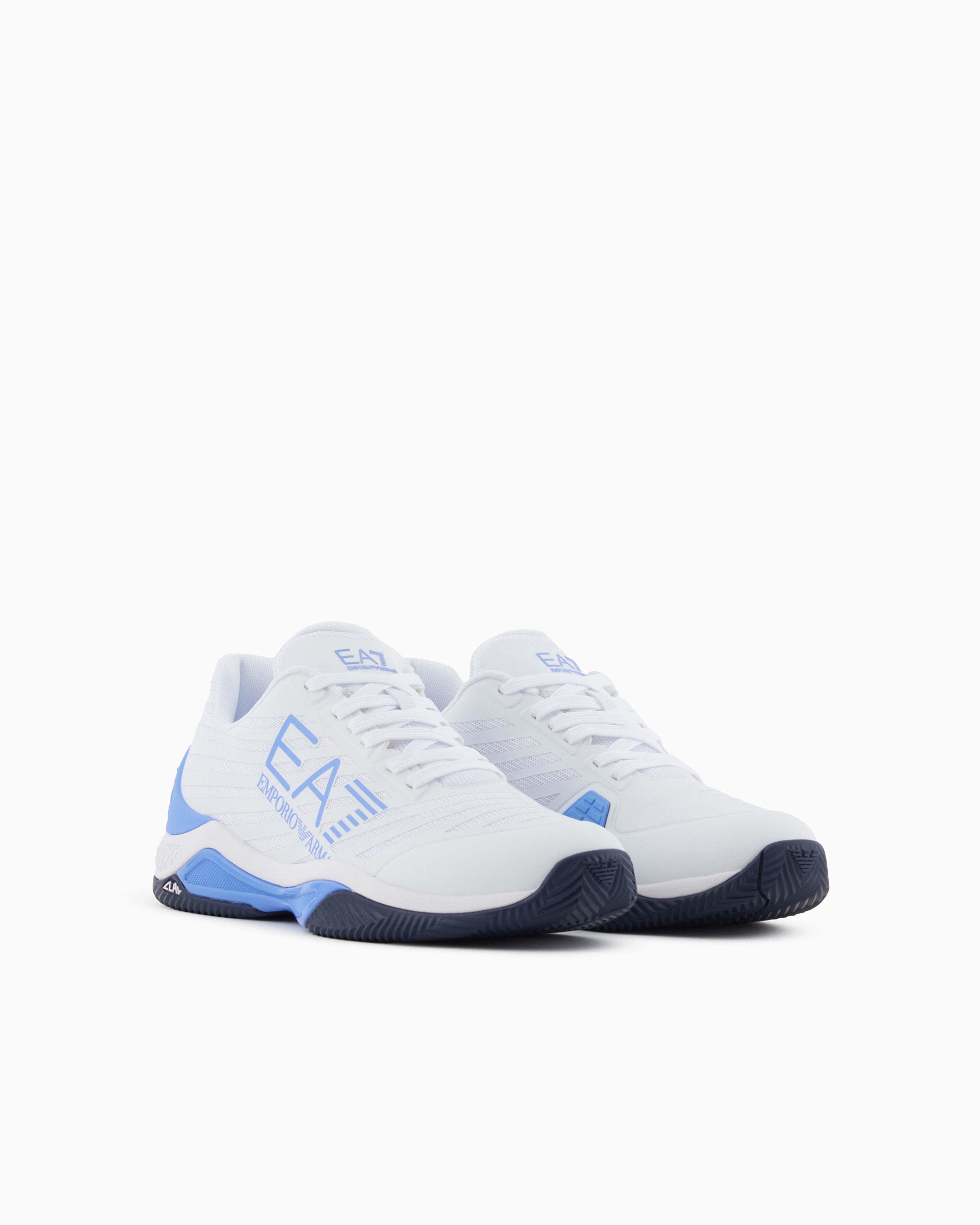 Ea7 Official Store Sneakers Tennis Tech Clay In Bleu Ciel