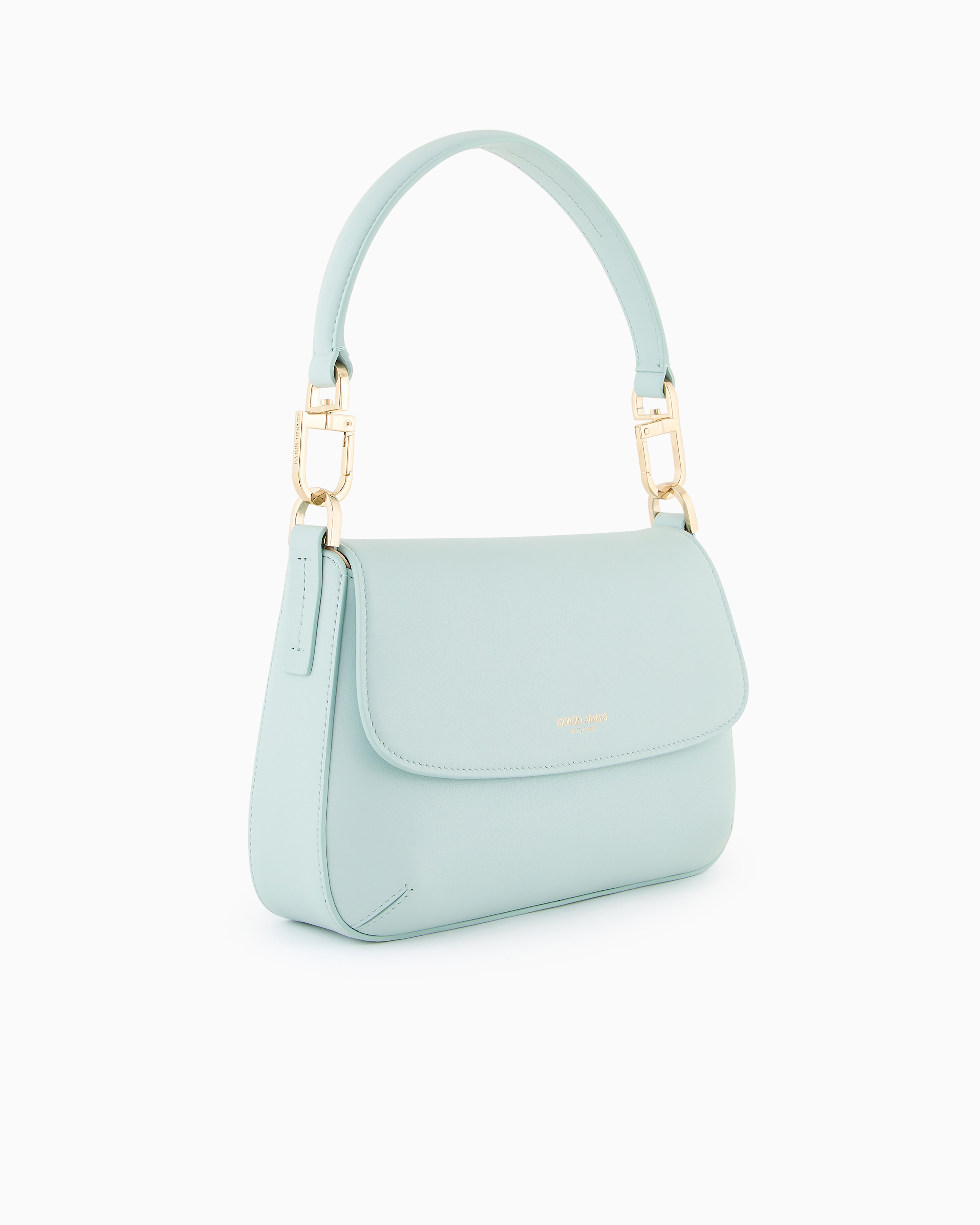 Giorgio Armani Handtasche Mit Logo-stempel In Blue