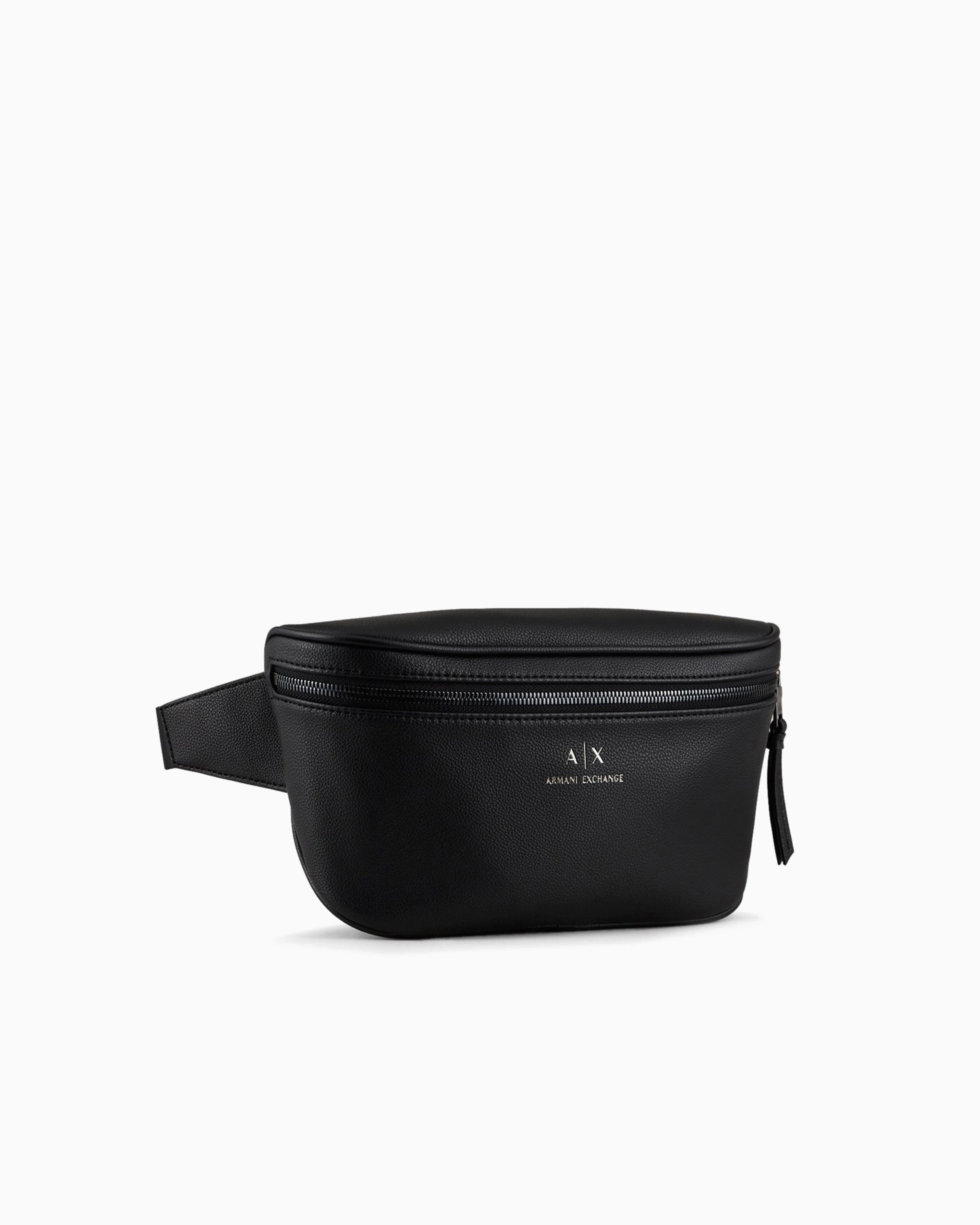 Armani Exchange Logo Pouch In Black