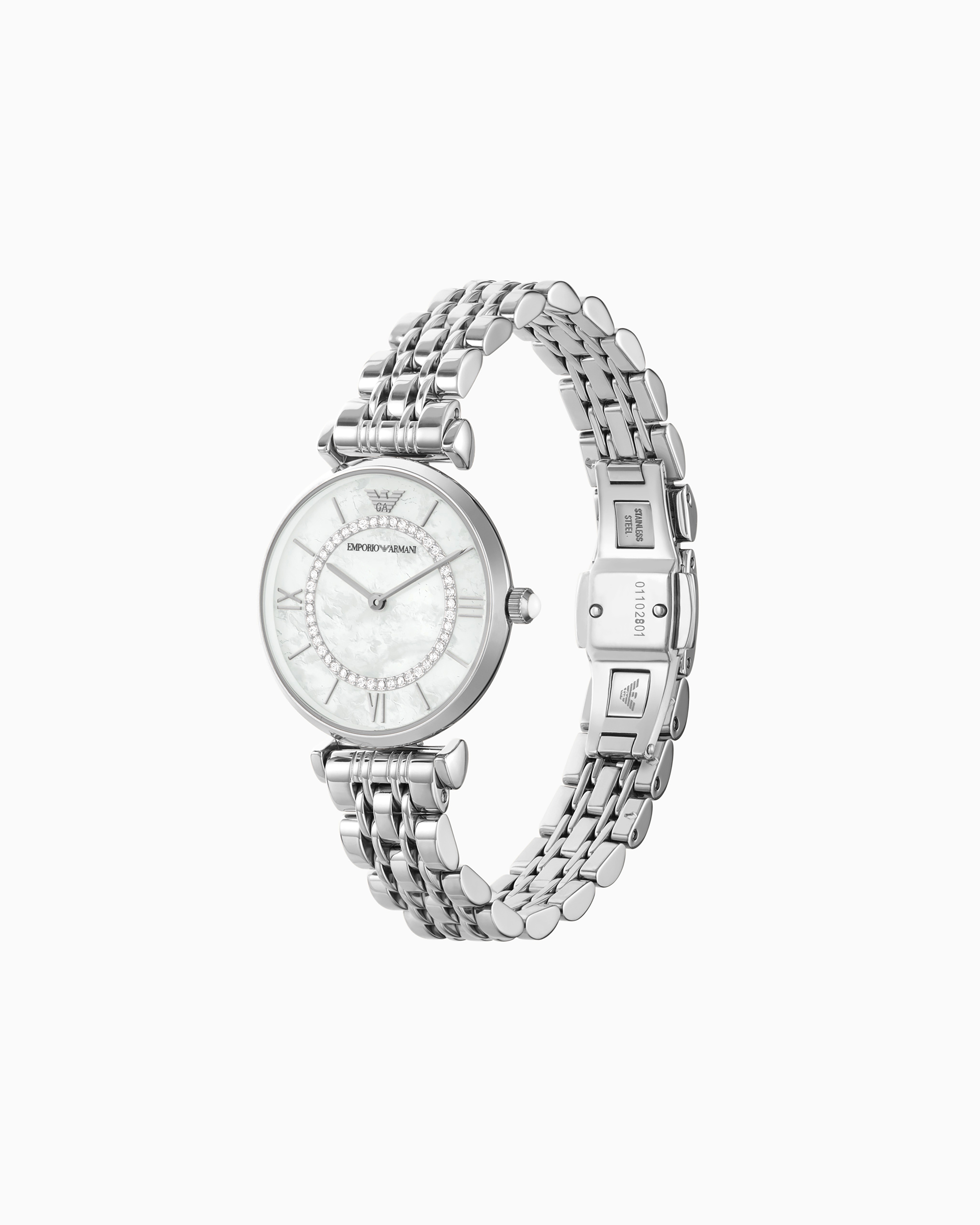 Shop Emporio Armani Women's Two-hand Stainless Steel Watch