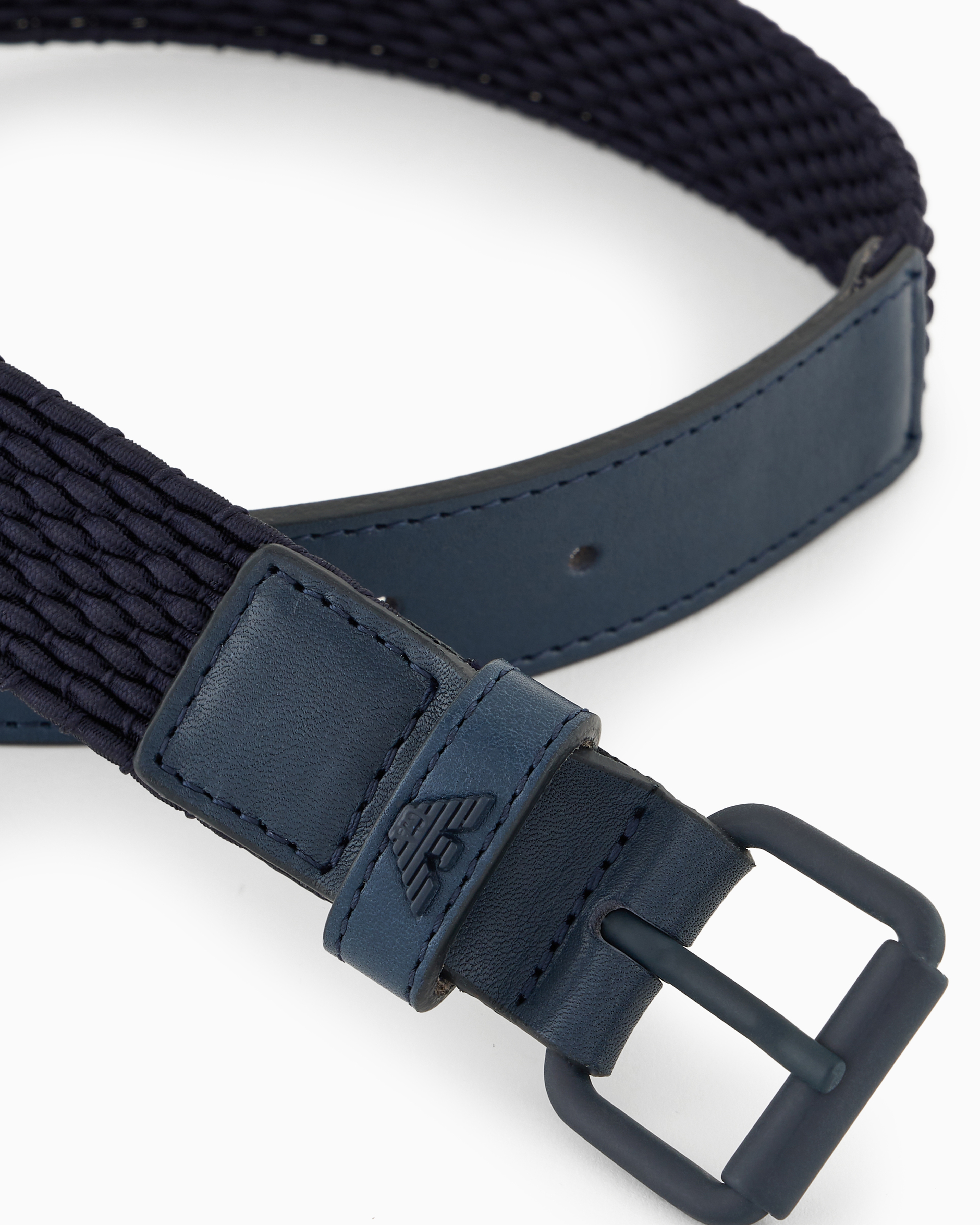 Emporio Armani Official Store Belts In Navy Blue