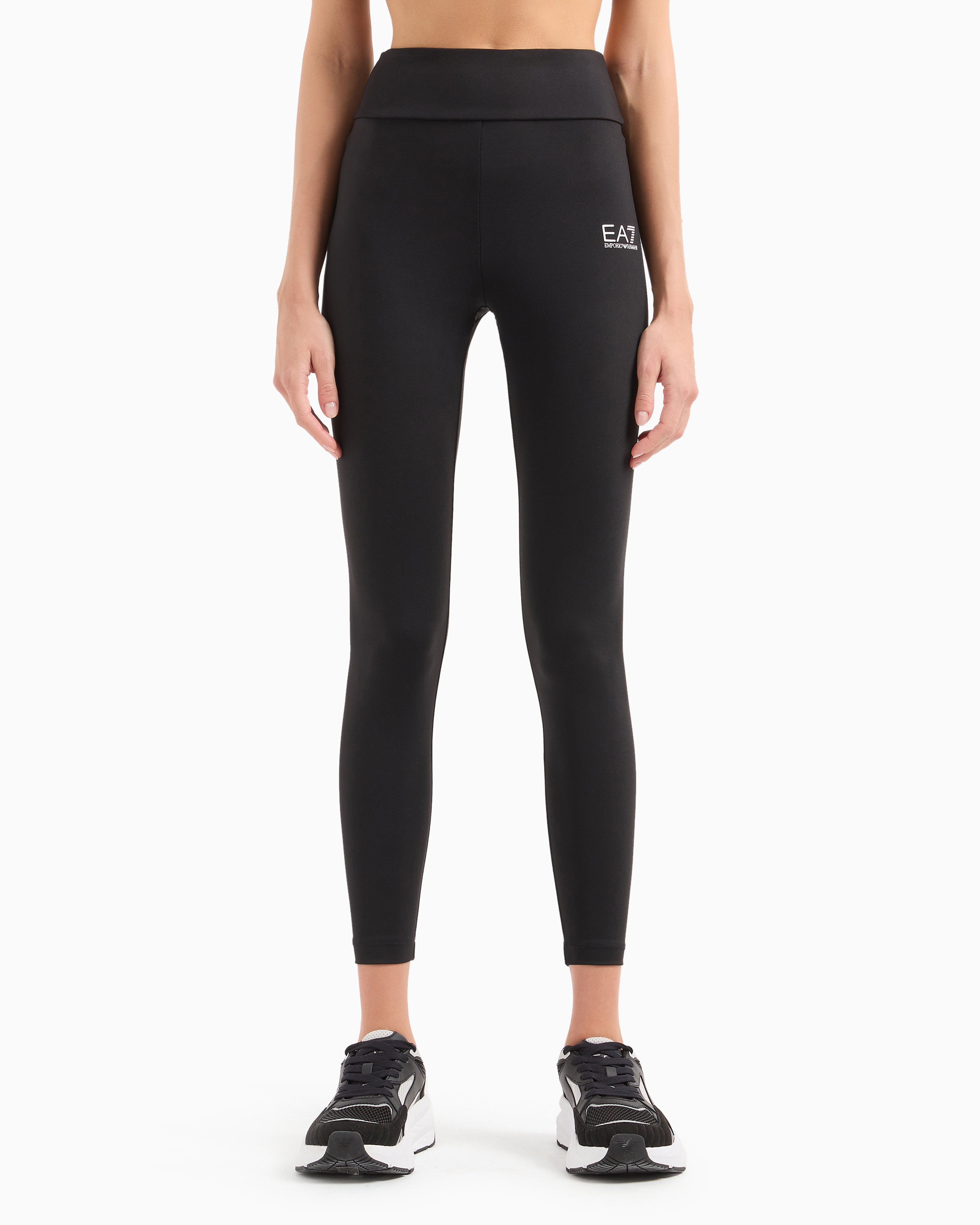 Ea7 Official Store Dynamic Athlete Leggings In Vigor7 Technical Fabric In Black