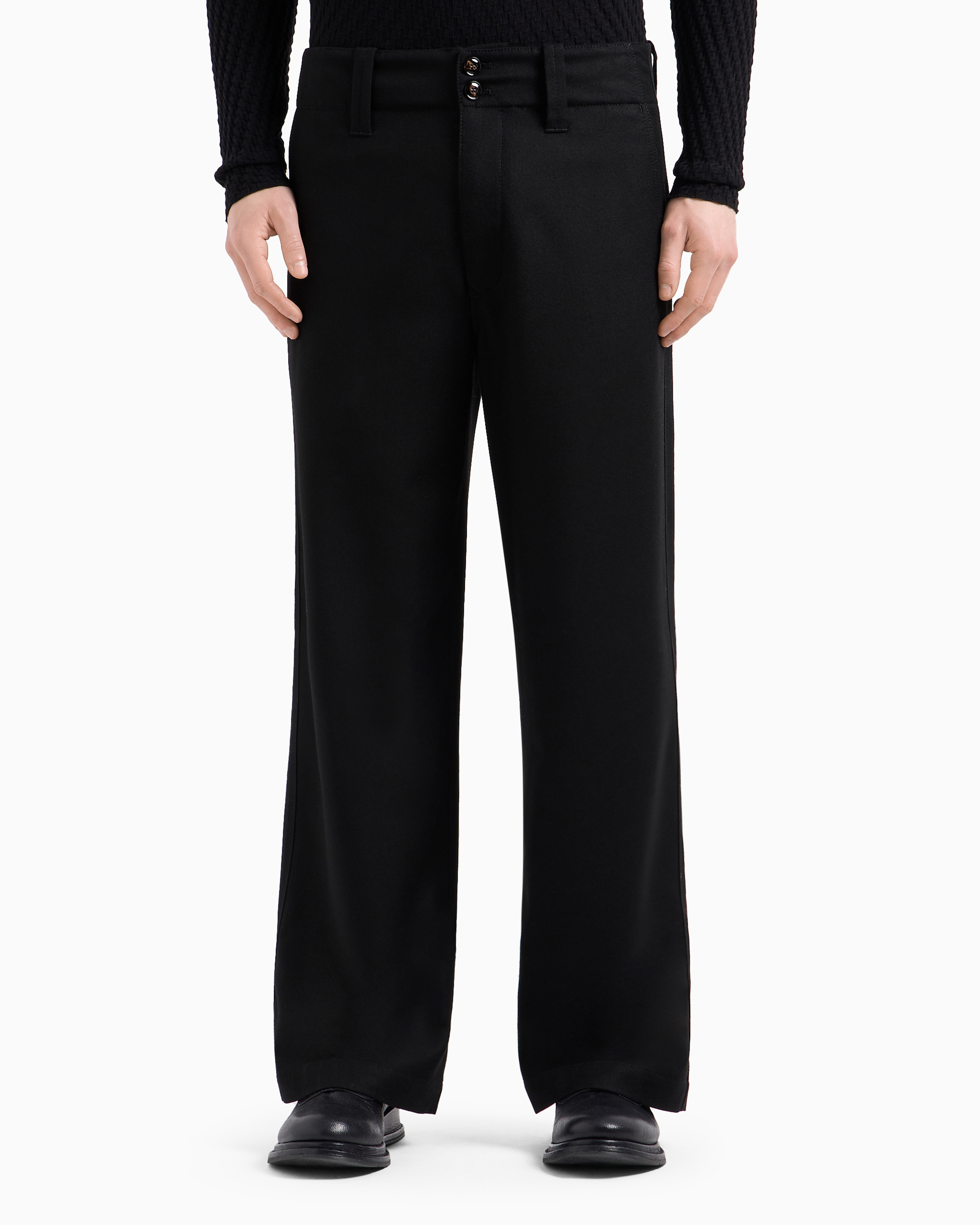 Virgin wool lightweight cloth trousers | Giorgio Armani