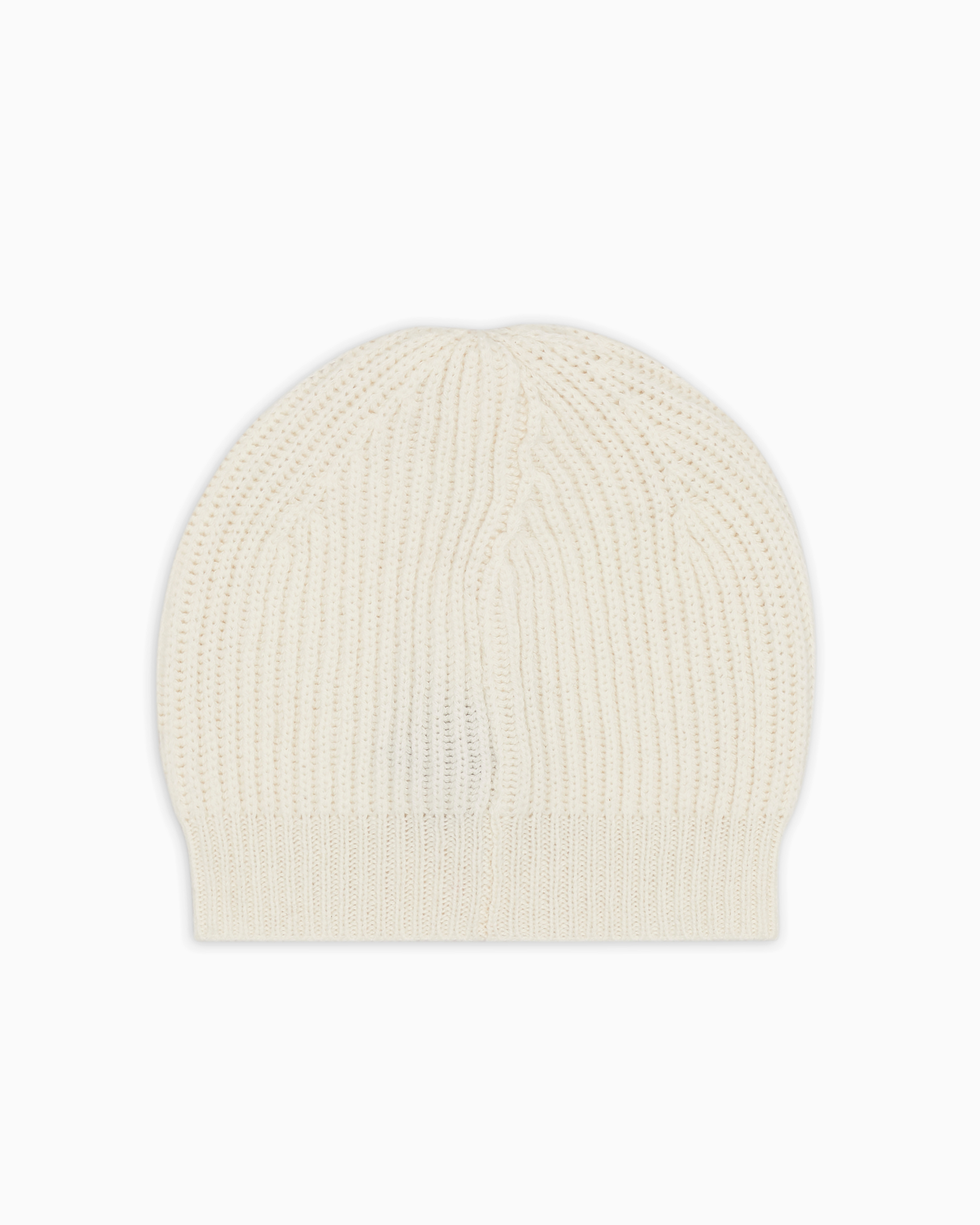 Giorgio Armani Official Store Neve Beanie Hat In White
