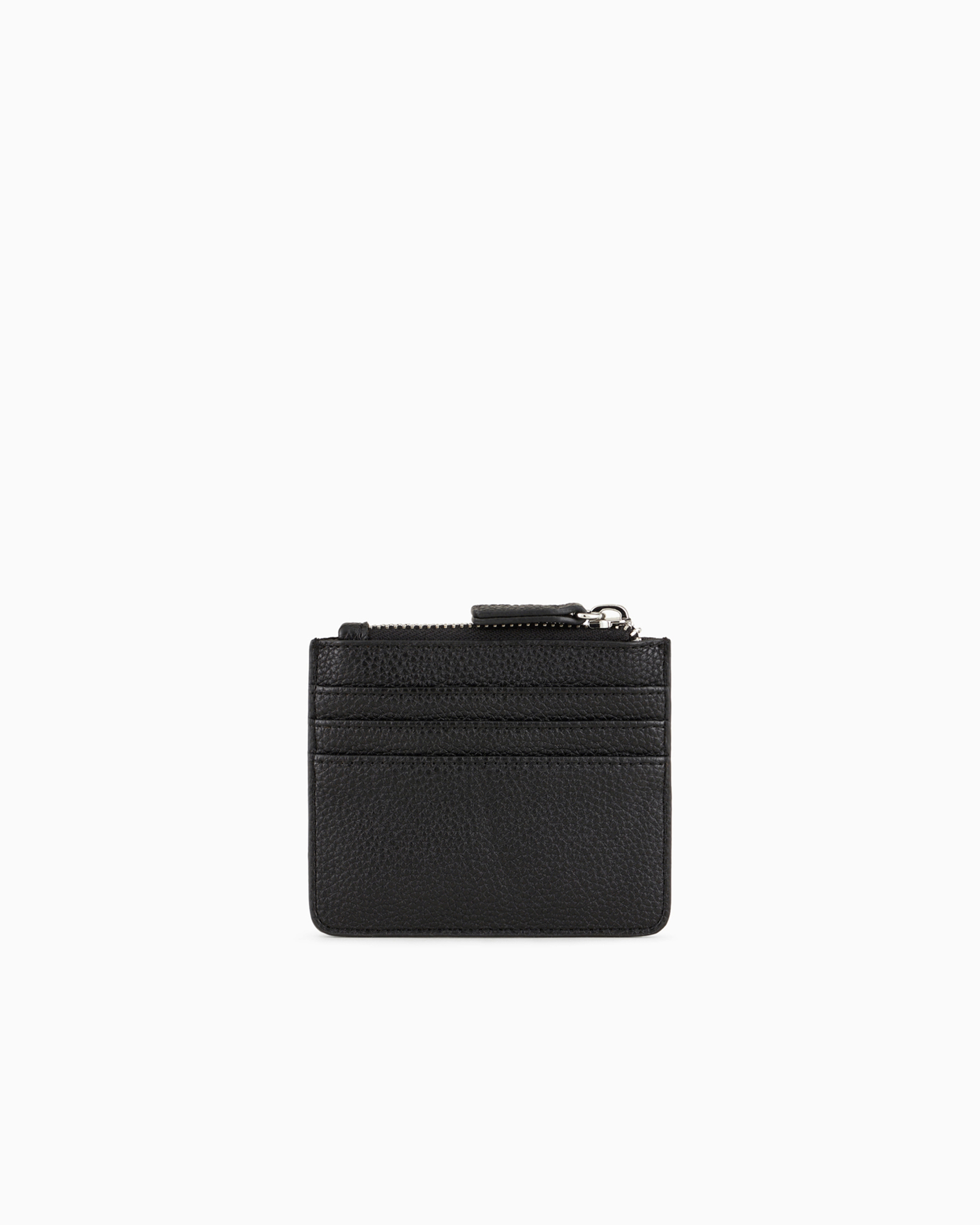 Armani Exchange Mini Card Holder In Black