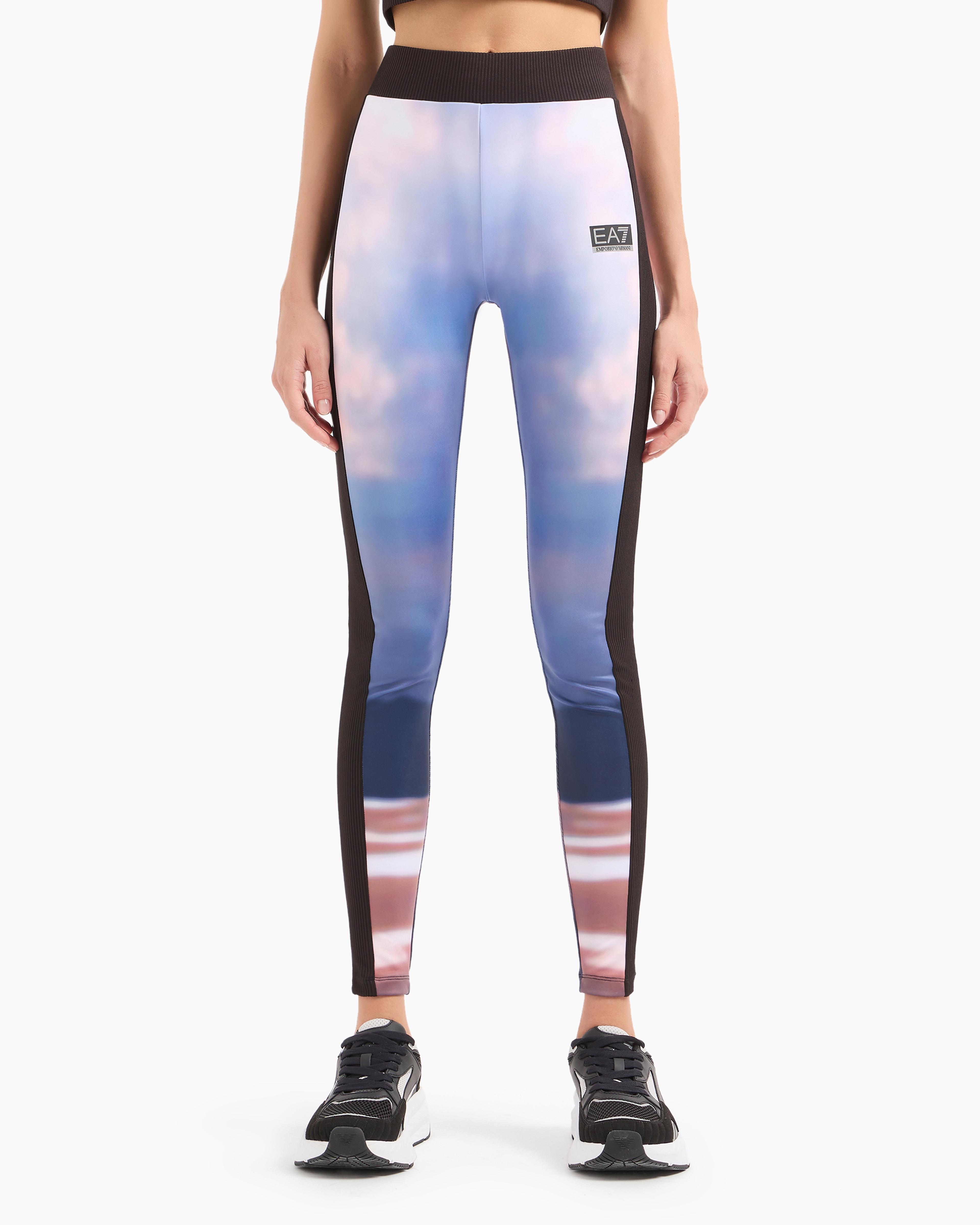 Ea7 Dynamic Athlete Leggings In Ventus7 Technical Fabric In Patterned