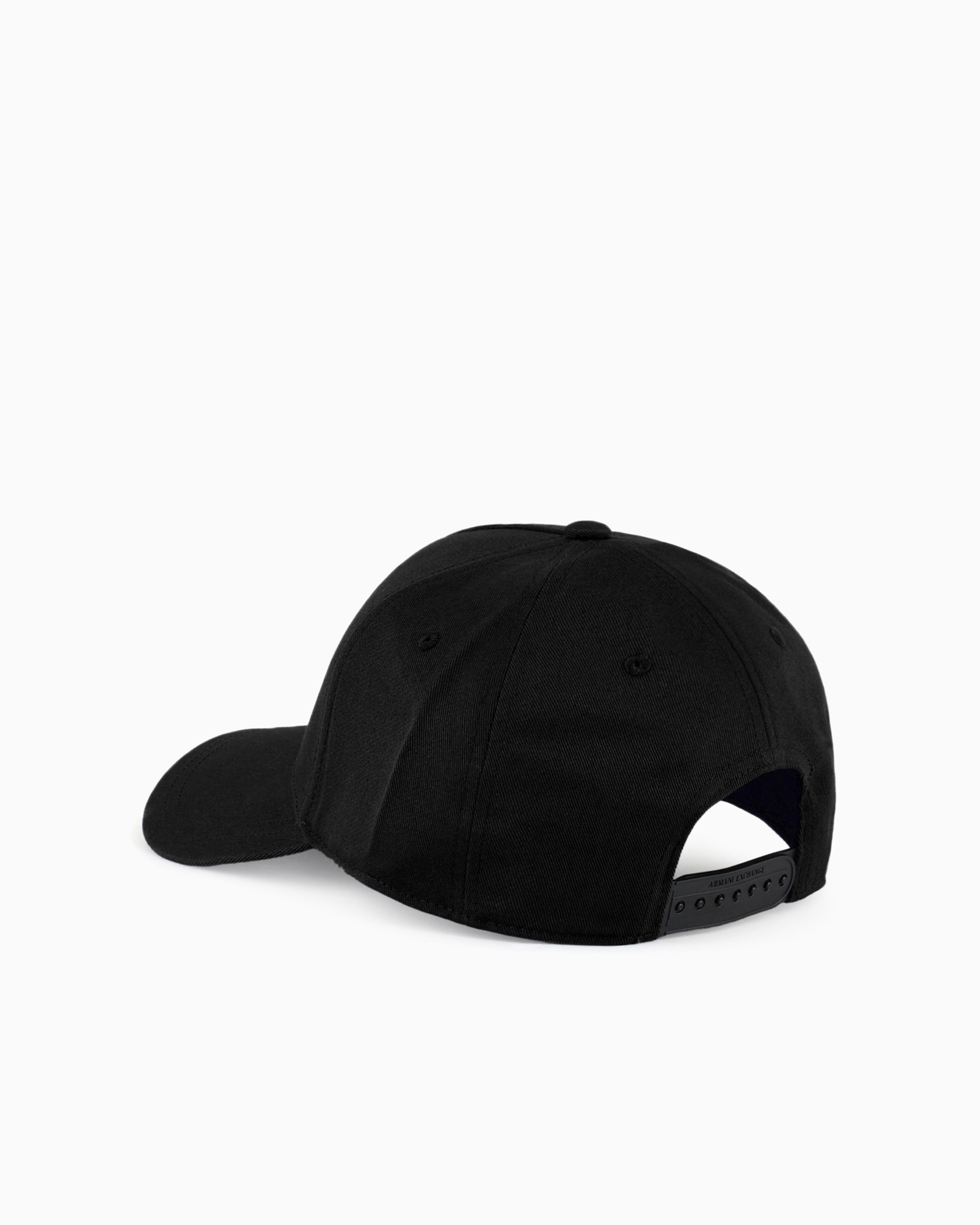 Shop Armani Exchange Visor Cap With Logo In Two-tone