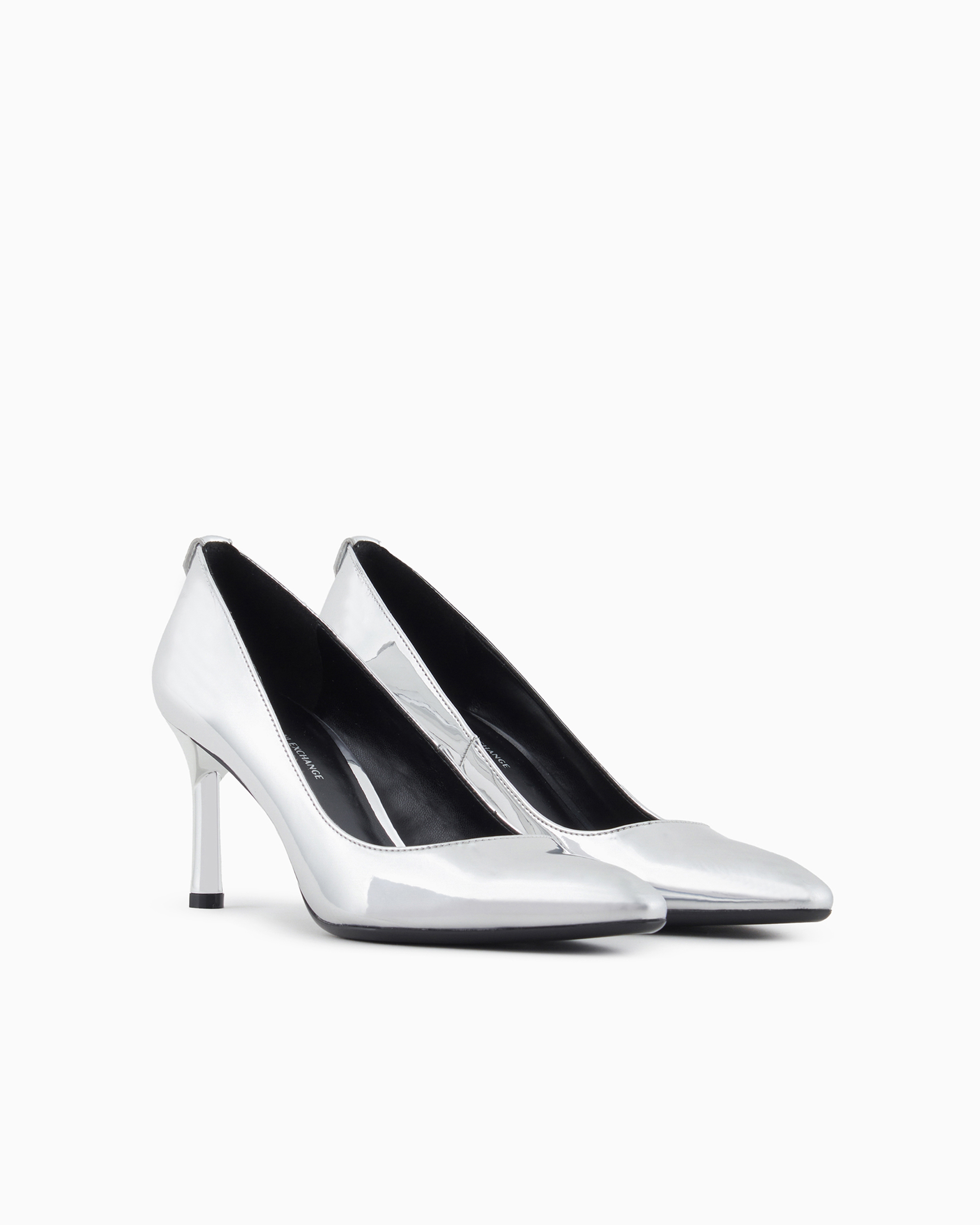 ARMANI EXCHANGE SUPER SHINY LEATHER PUMPS 