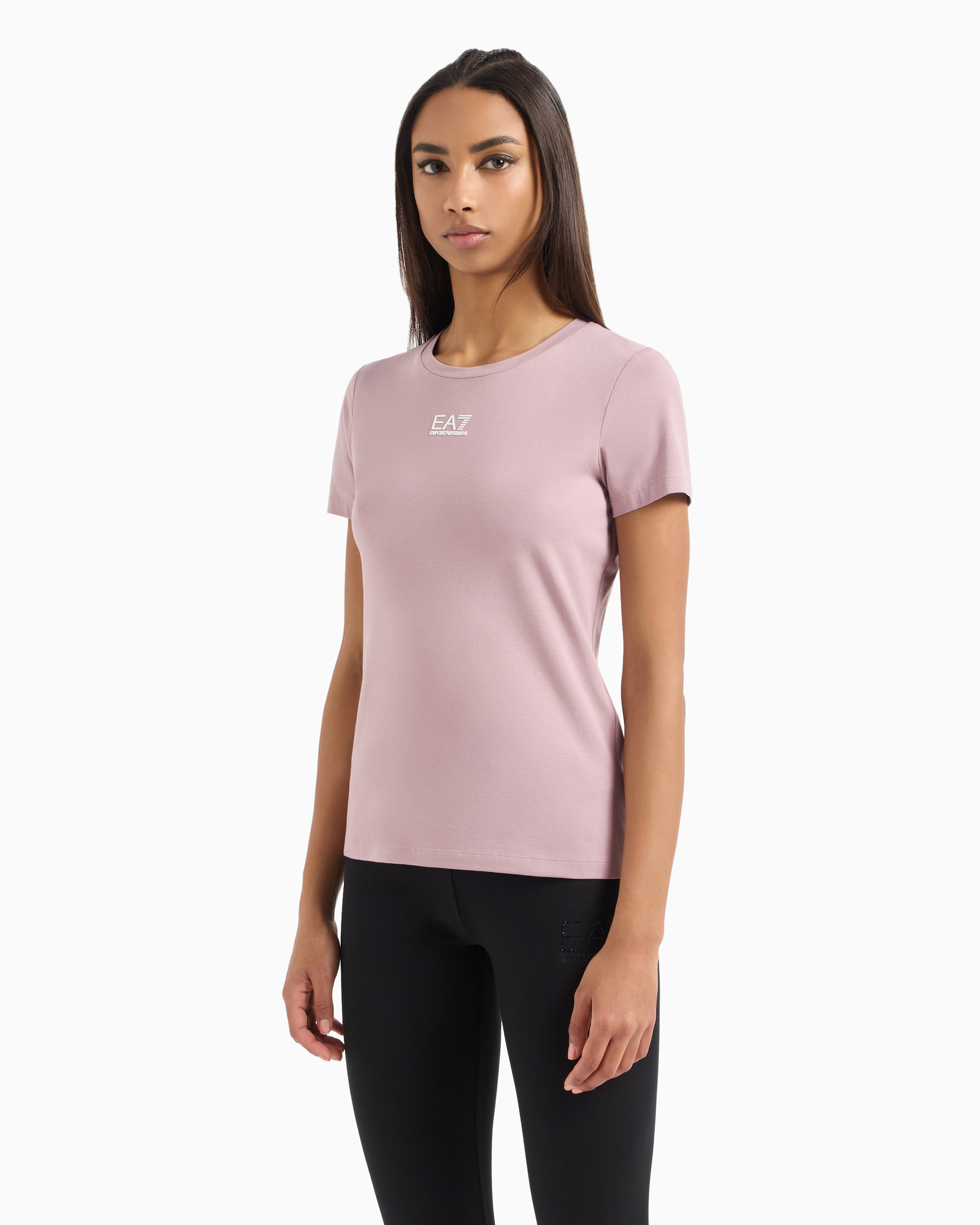 Ea7 Official Store Regular Fit T-shirts In Violett