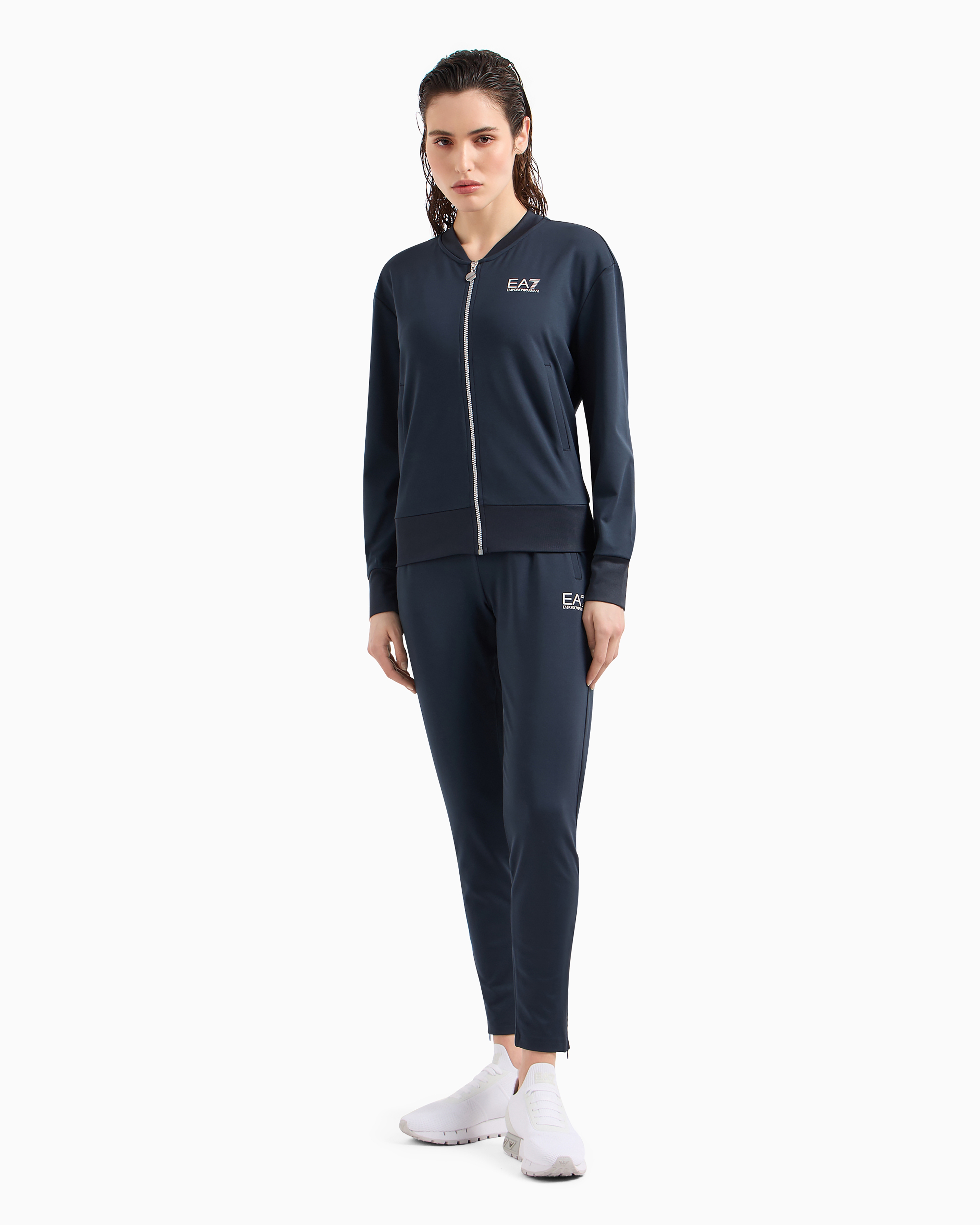 Shop Ea7 Tennis Pro Tracksuit In Ventus7 Technical Fabric In Navy Blue