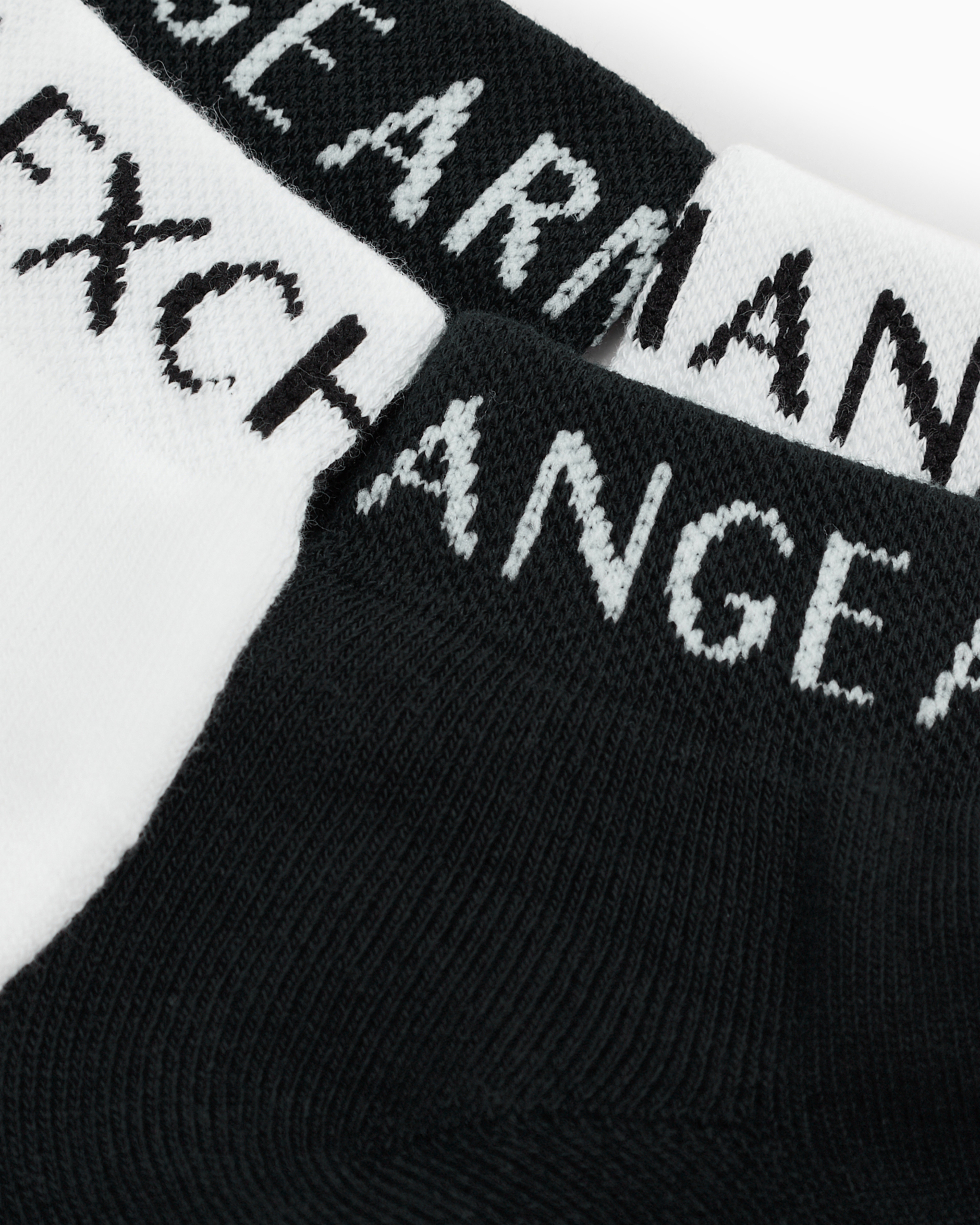 Shop Armani Exchange Set Of 2 Pairs Of Socks With Logo In White