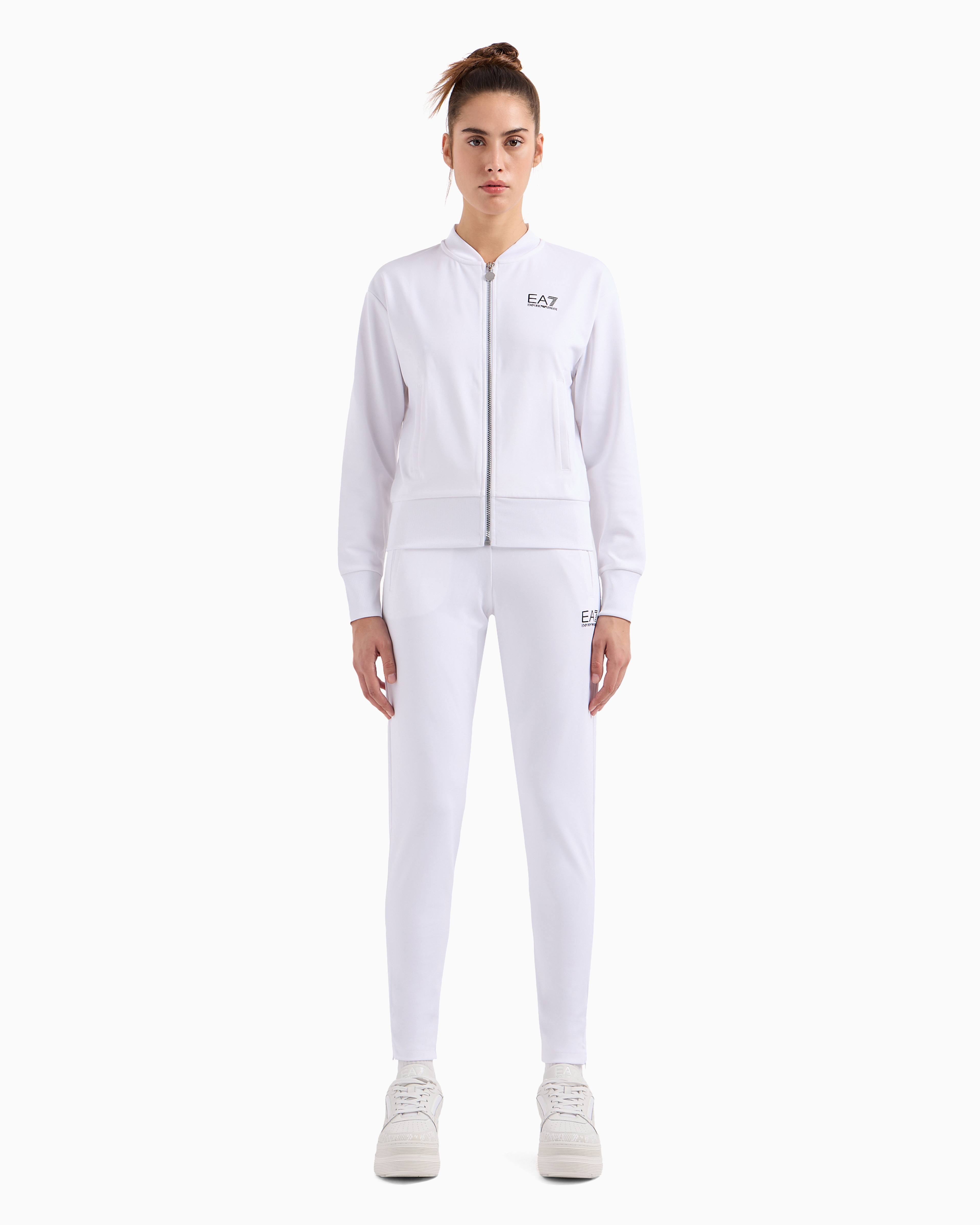 Ea7 Tennis Pro Tracksuit In Ventus7 Technical Fabric In White