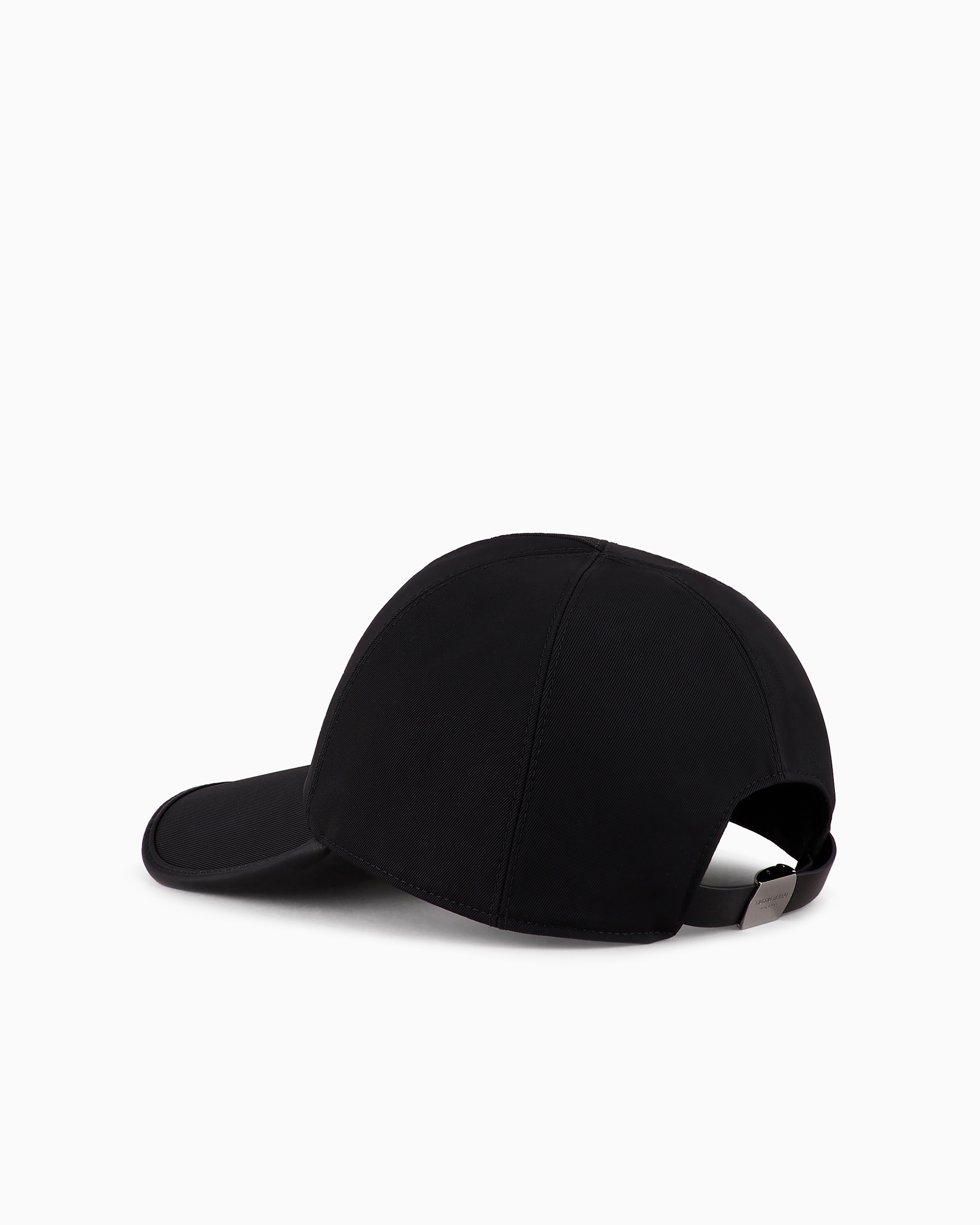 Giorgio Armani Official Store Neve Nylon Baseball Cap In Black