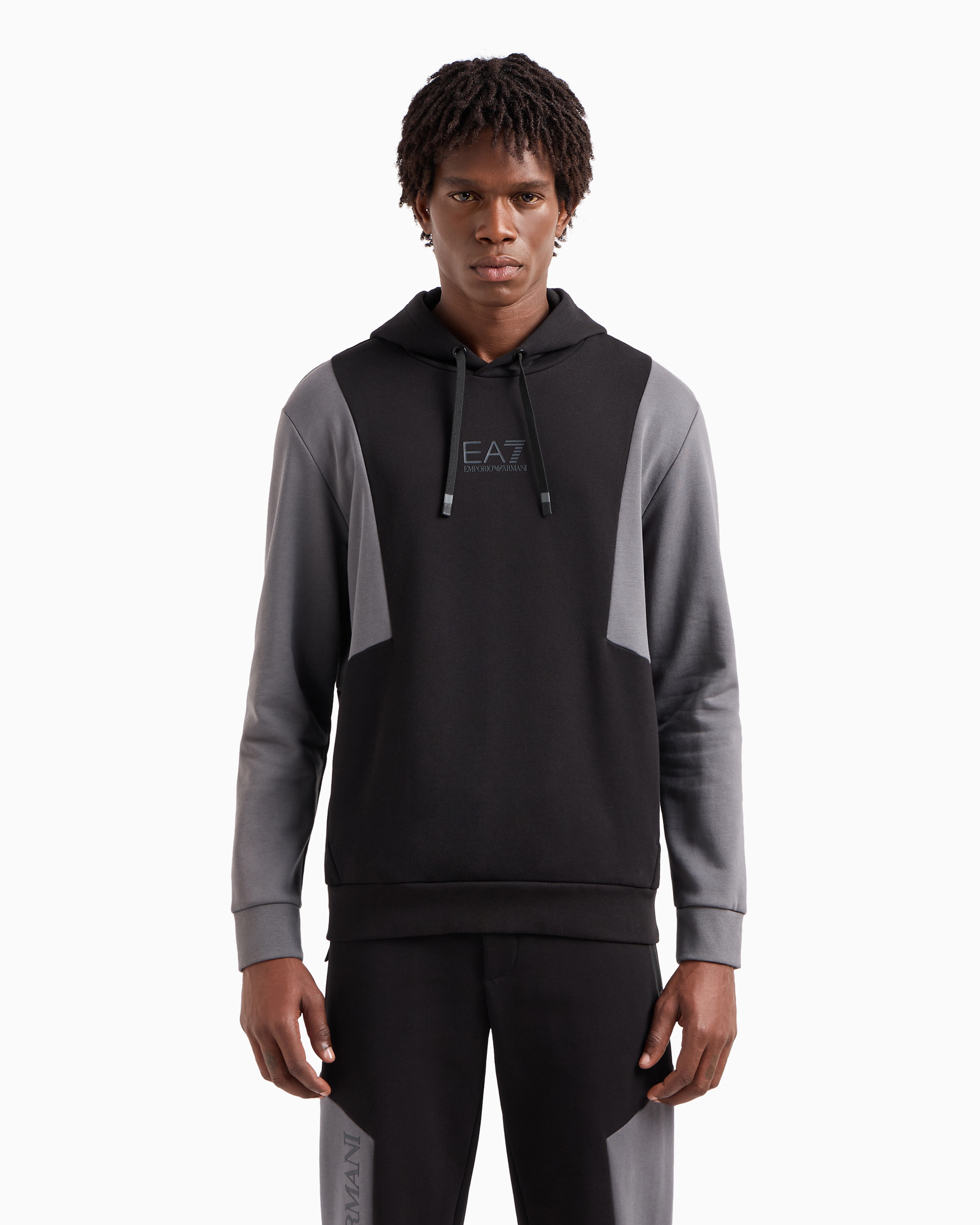 Athletic Colour Block cotton-blend tracksuit | EA7