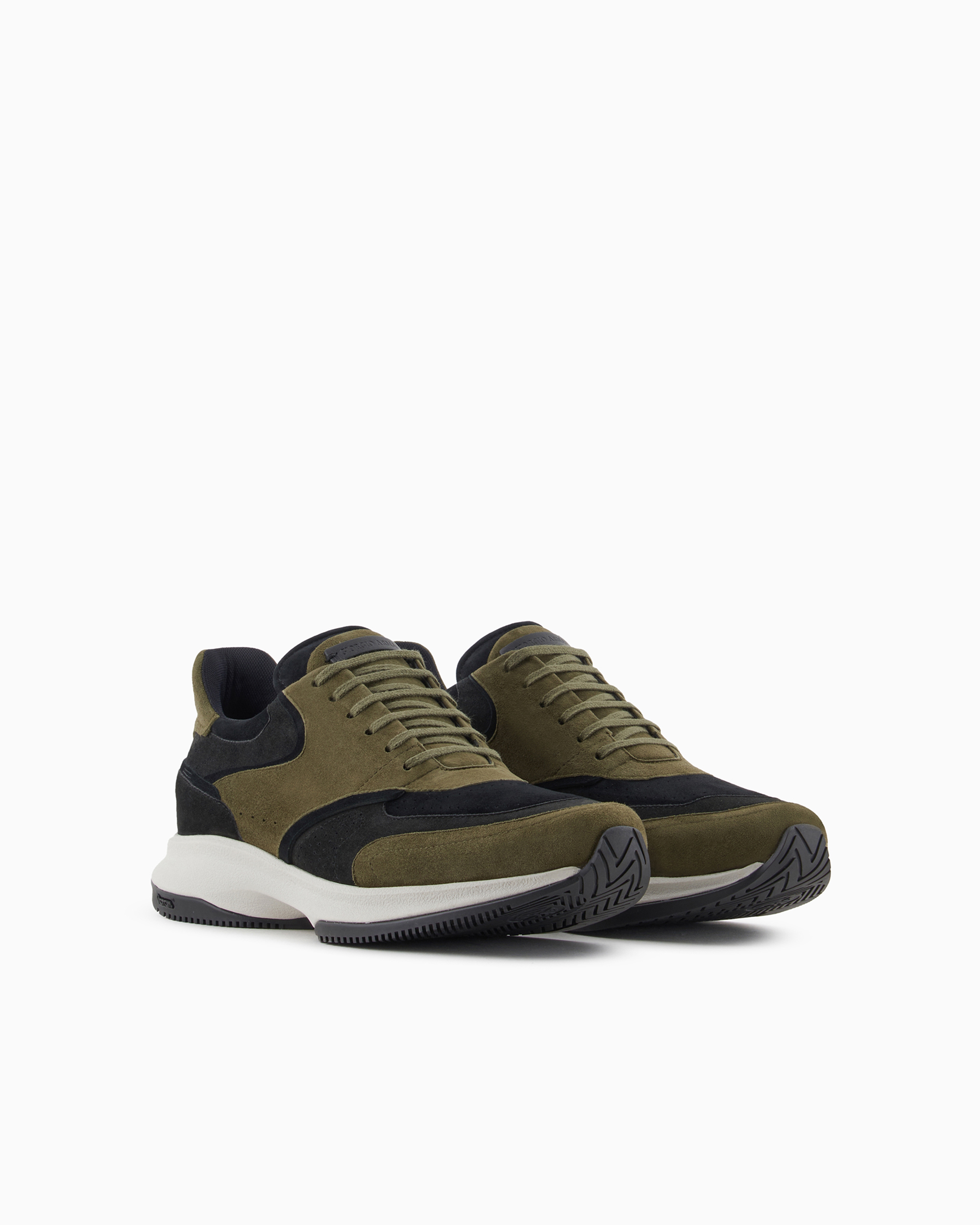 Sneaker aus Veloursleder Giorgio Armani