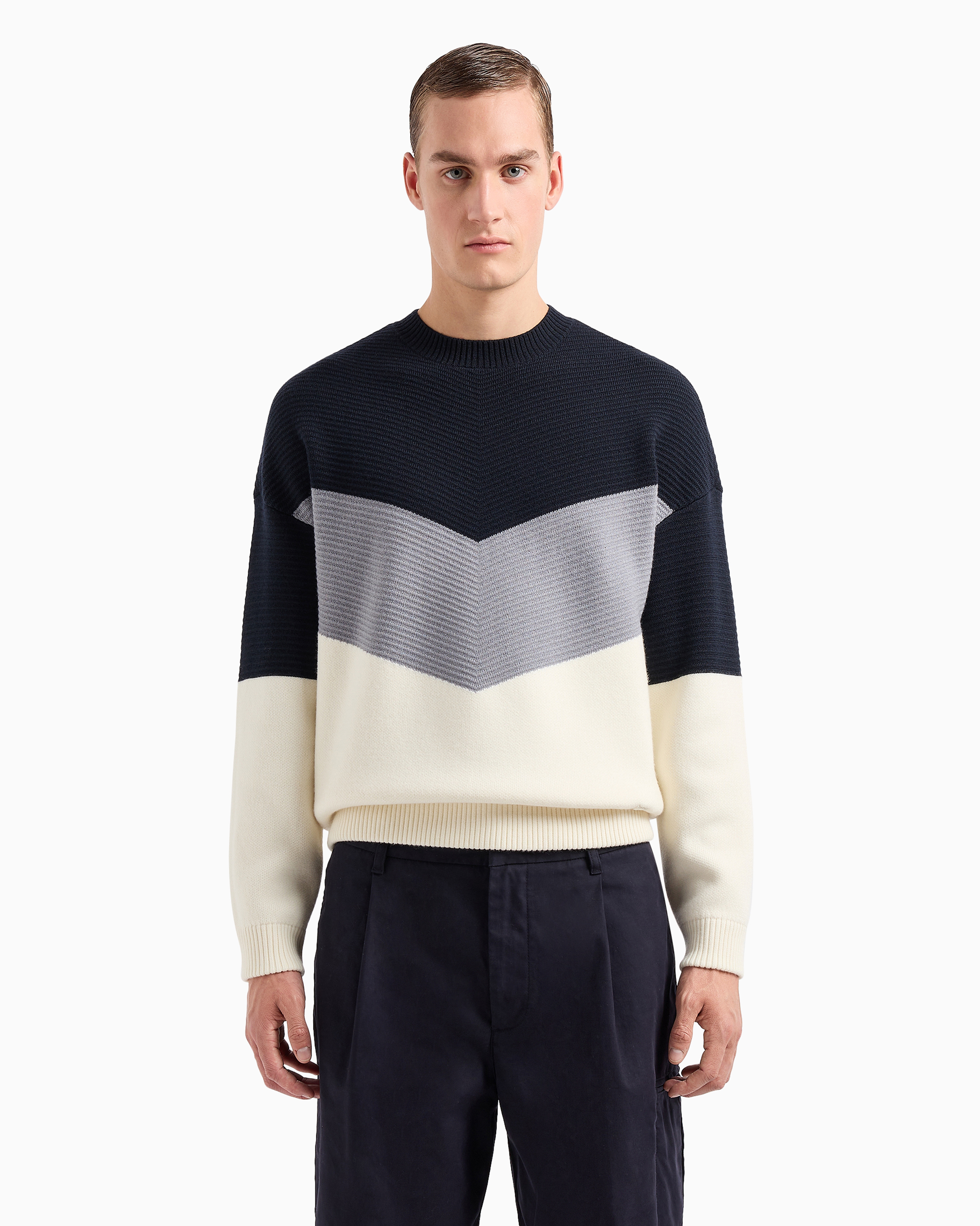 Emporio Armani Official Store Sweaters In Pattern