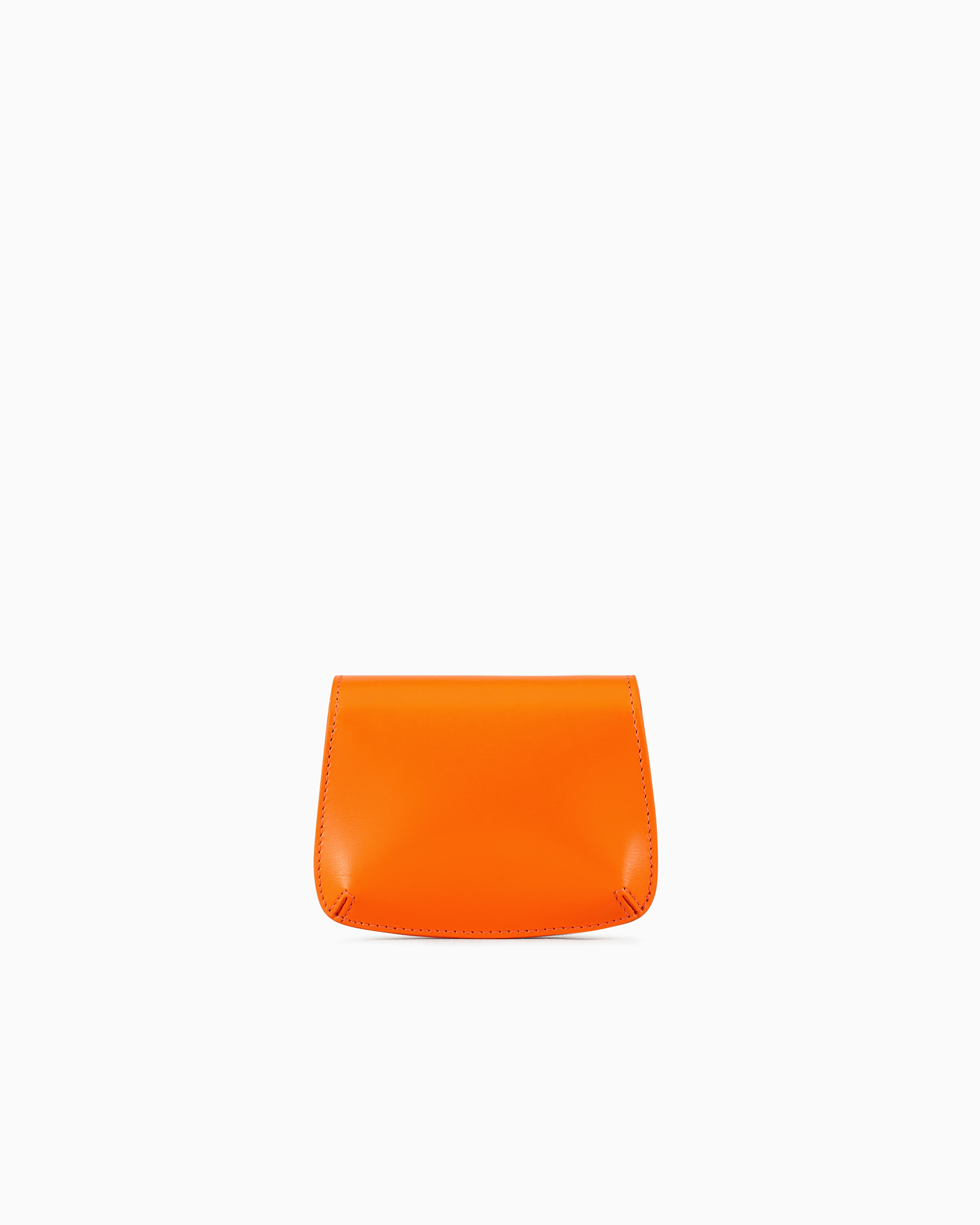 Giorgio Armani Official Store Mini La Prima Charm Handbag In Palmellato Leather In Orange