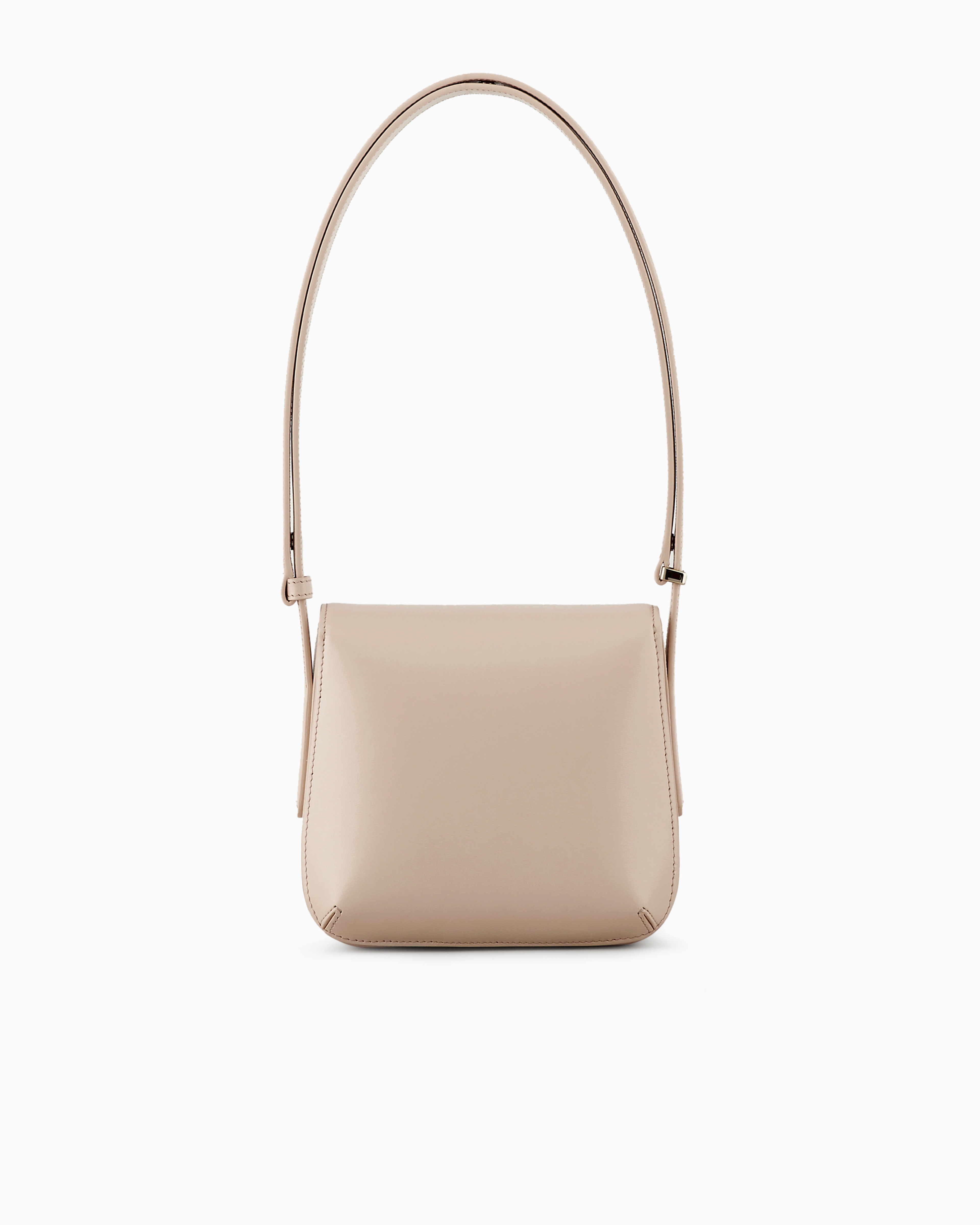 Giorgio Armani Official Store Small Palmellato-leather La Prima Bag In Taupe