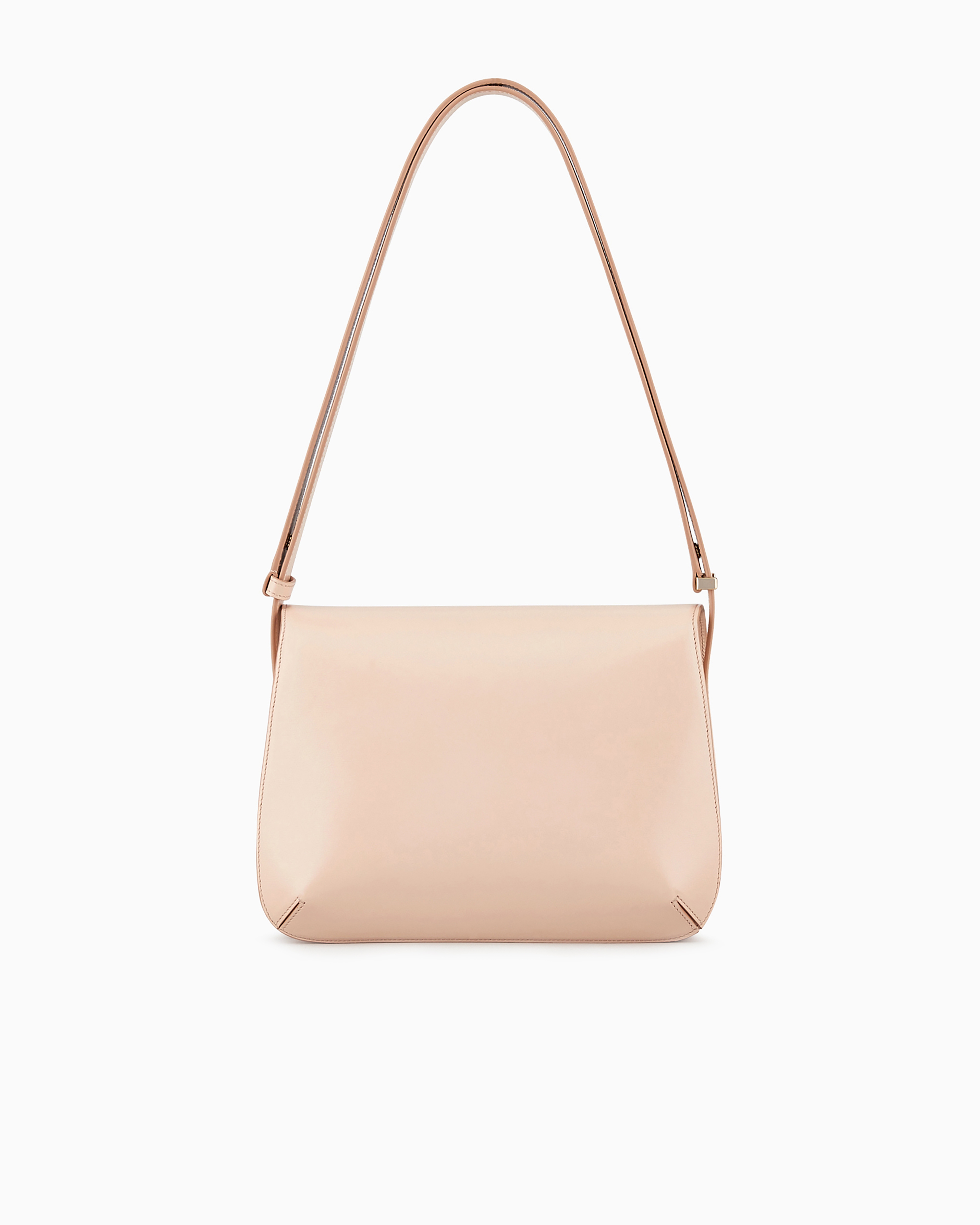 Giorgio Armani Large Palmellato Leather La Prima Bag In Nude