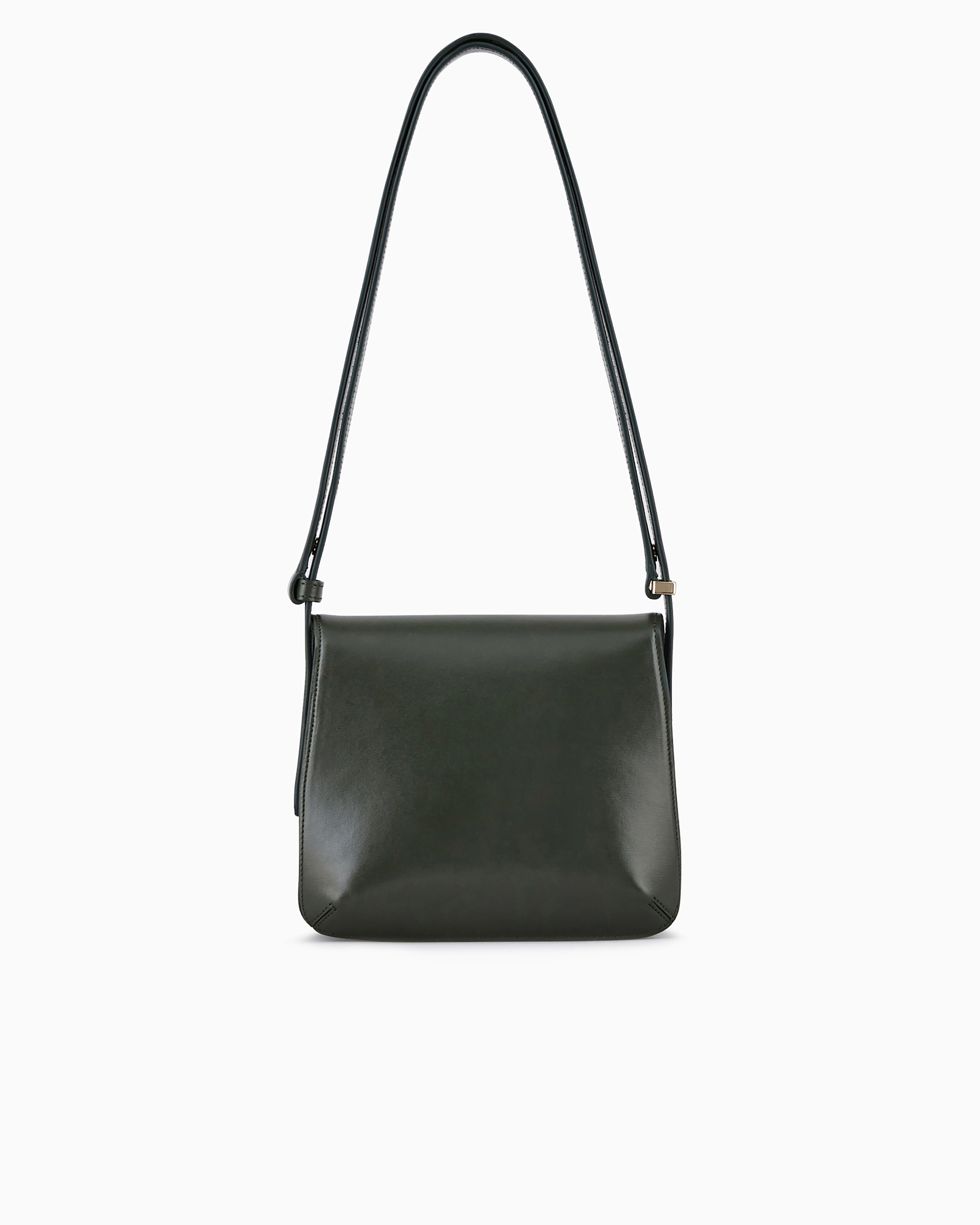 Giorgio Armani Official Store Small Palmellato-leather La Prima Bag In Military Green