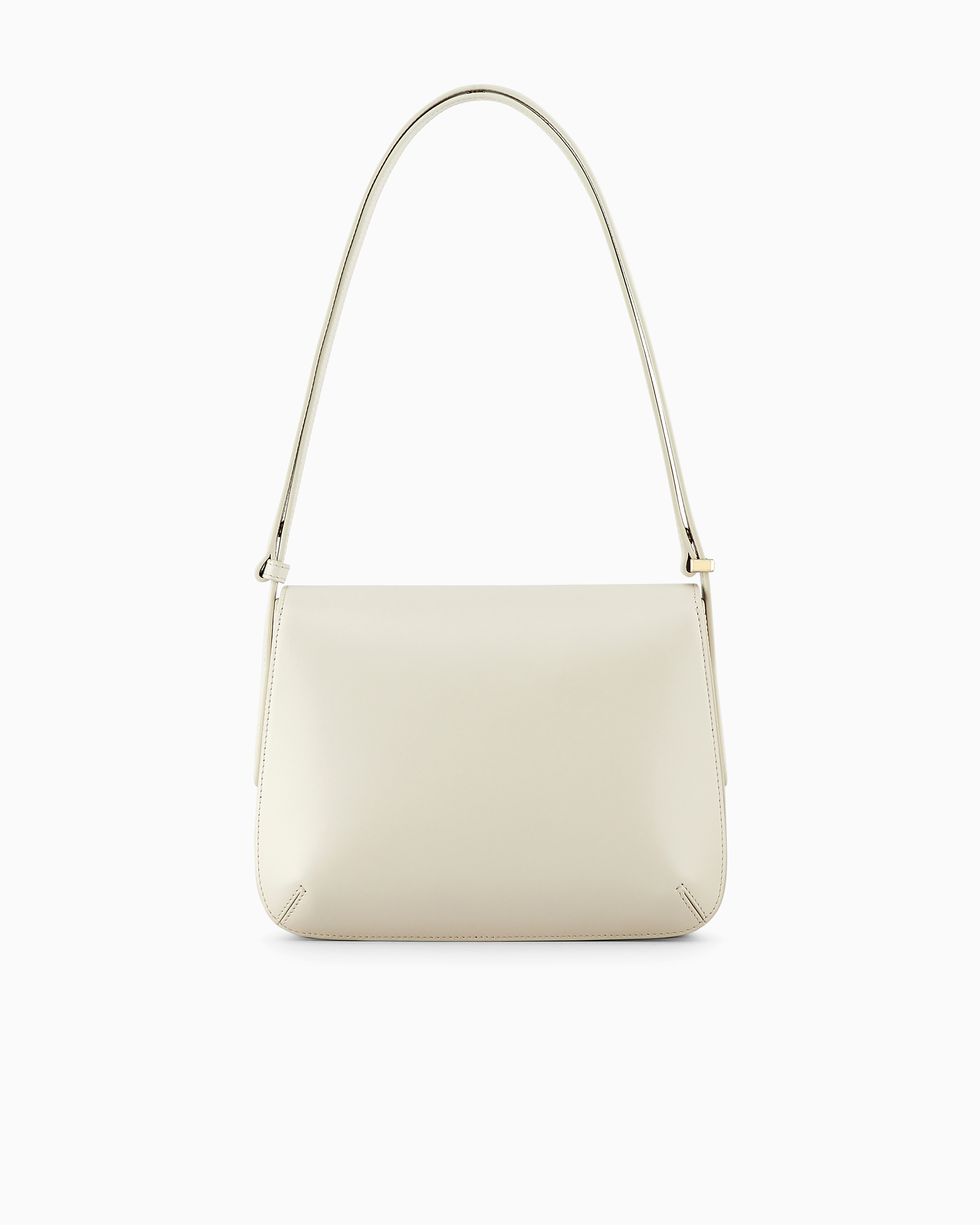 Giorgio Armani Official Store Large Palmellato Leather La Prima Bag In White
