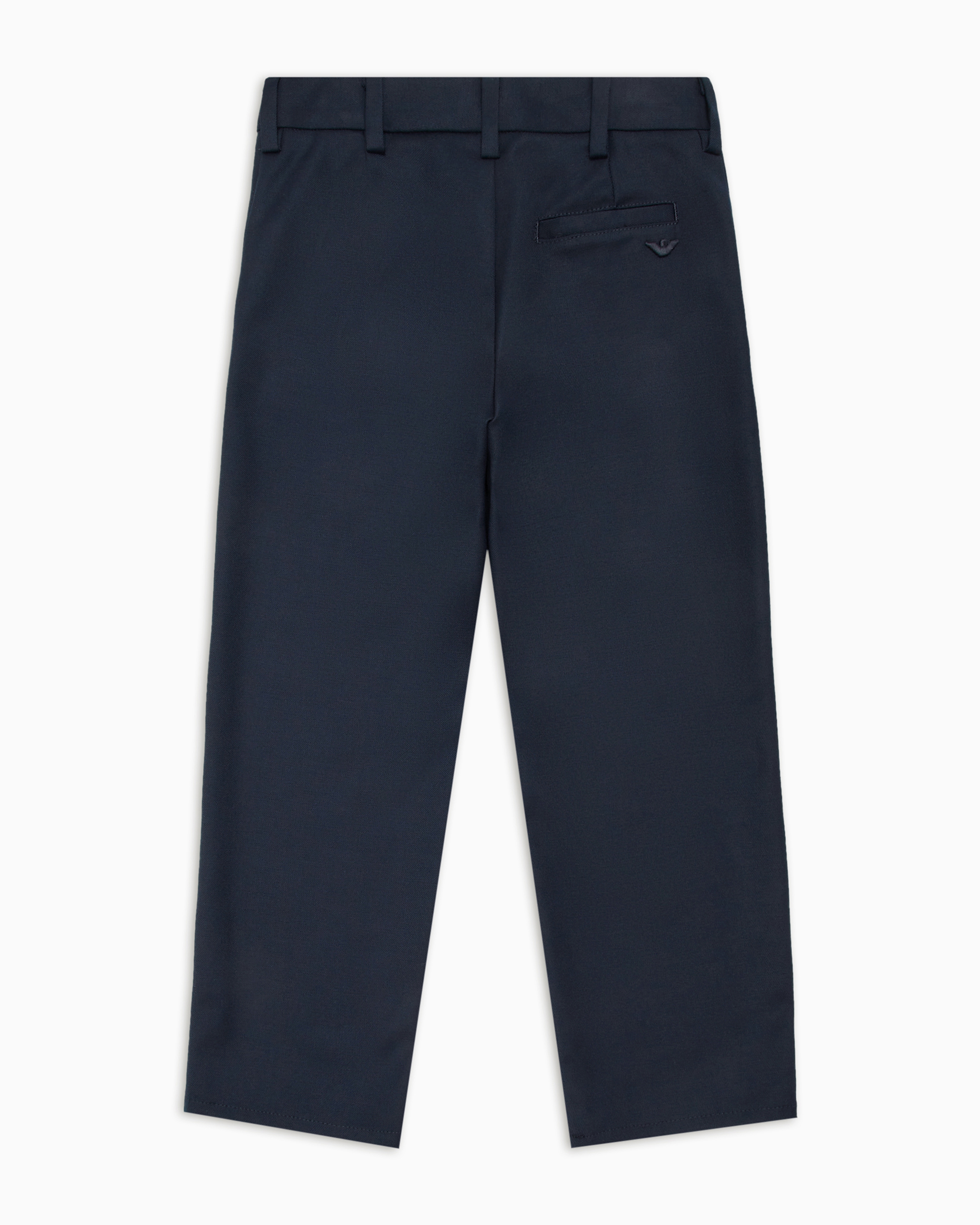 Shop Emporio Armani Corduroy Chinos In Blue