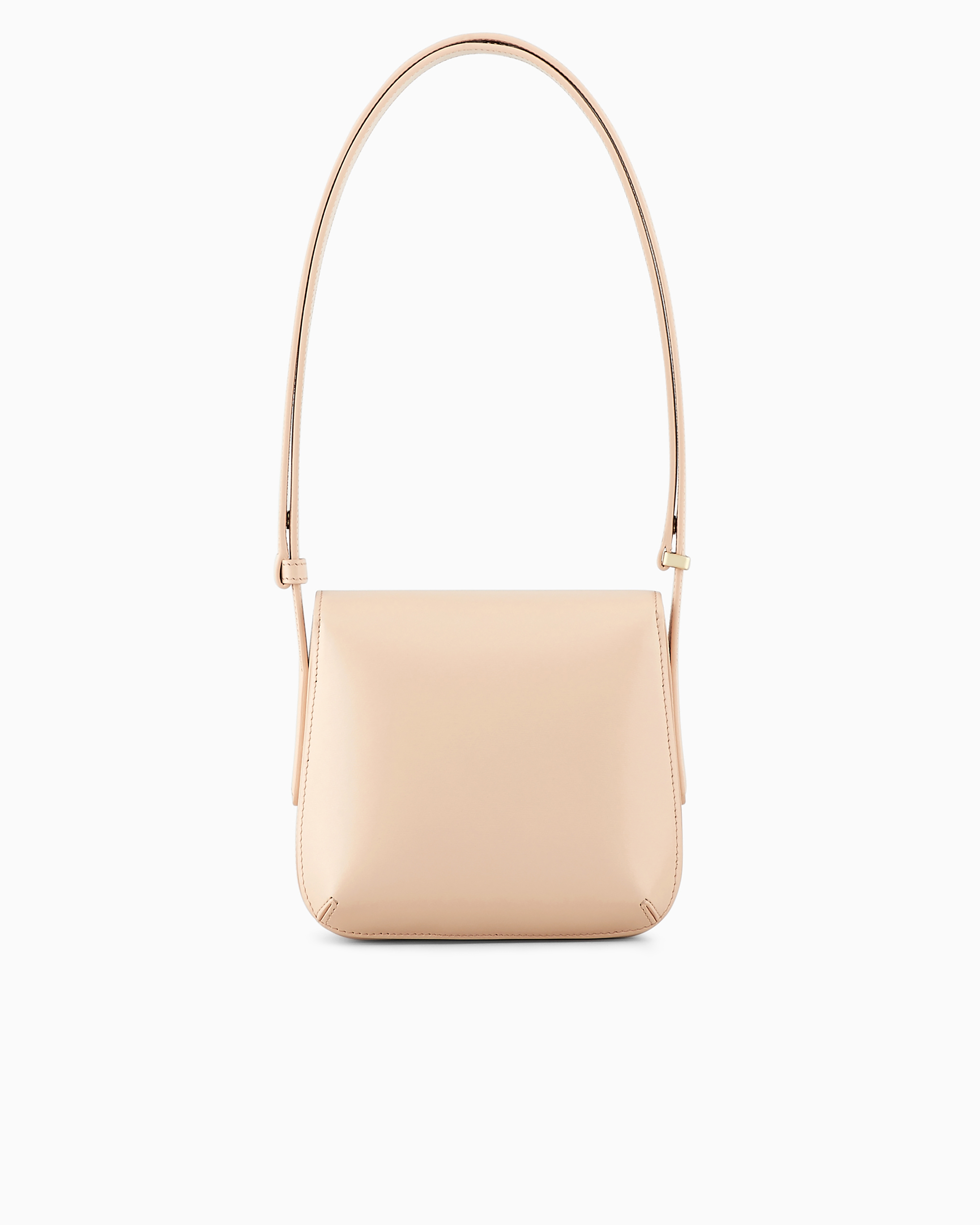 Giorgio Armani Official Store Small Palmellato-leather La Prima Bag In Nude