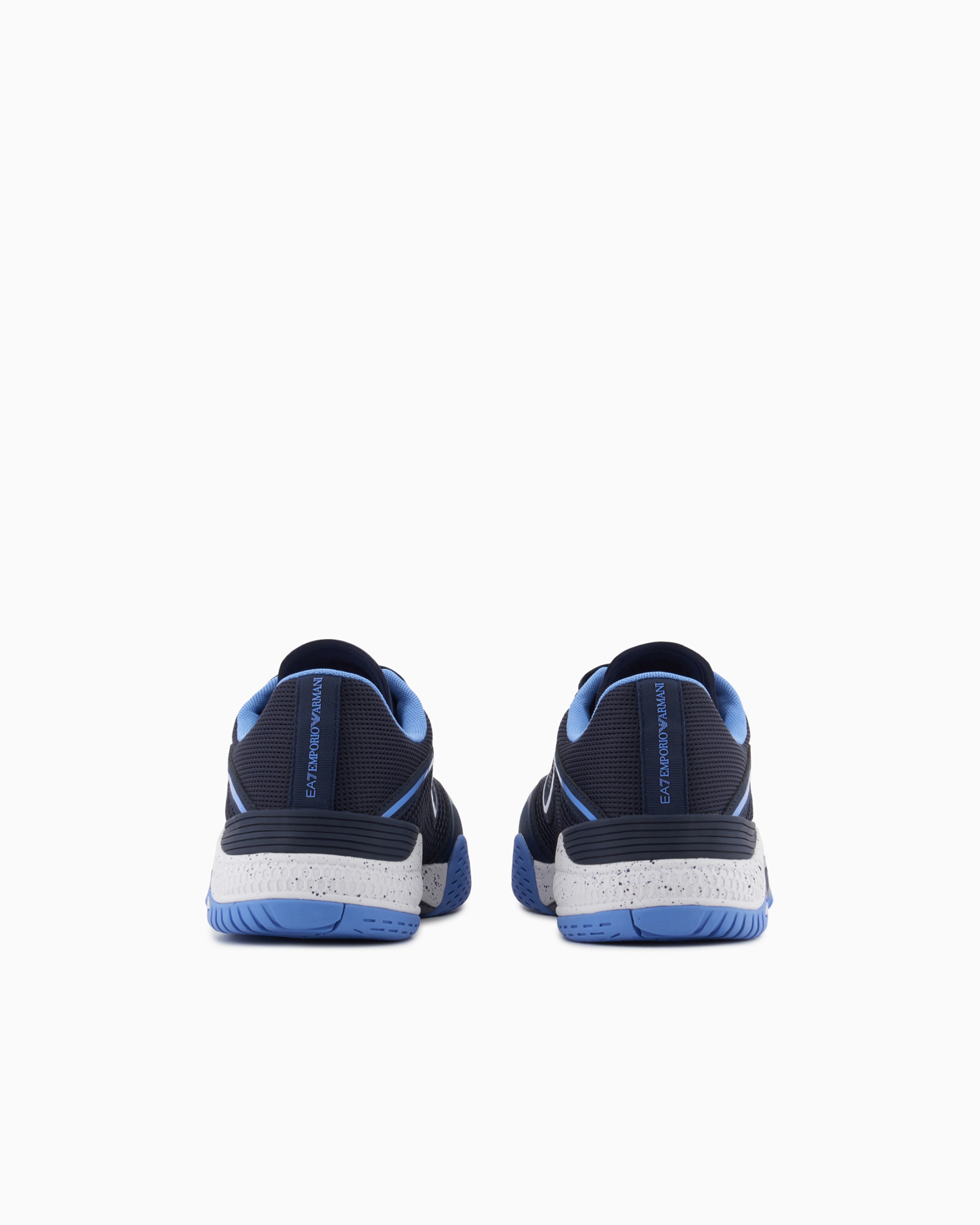 Shop Ea7 Padel Hard Sneakers In Navy_blue