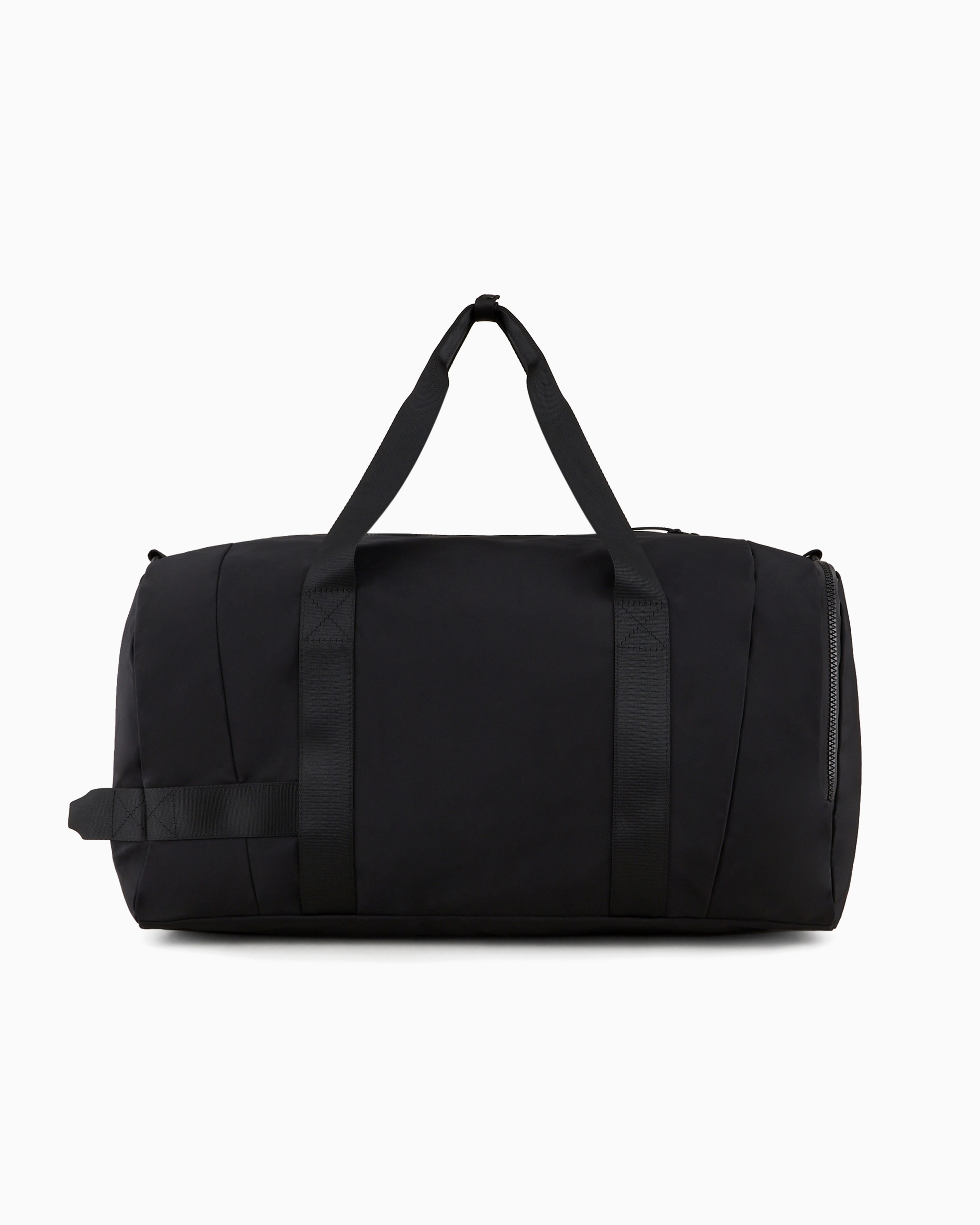 Ea7 Official Store Duffel Bag In Sustainable Fabric With Oversized Logo In Black Logo
