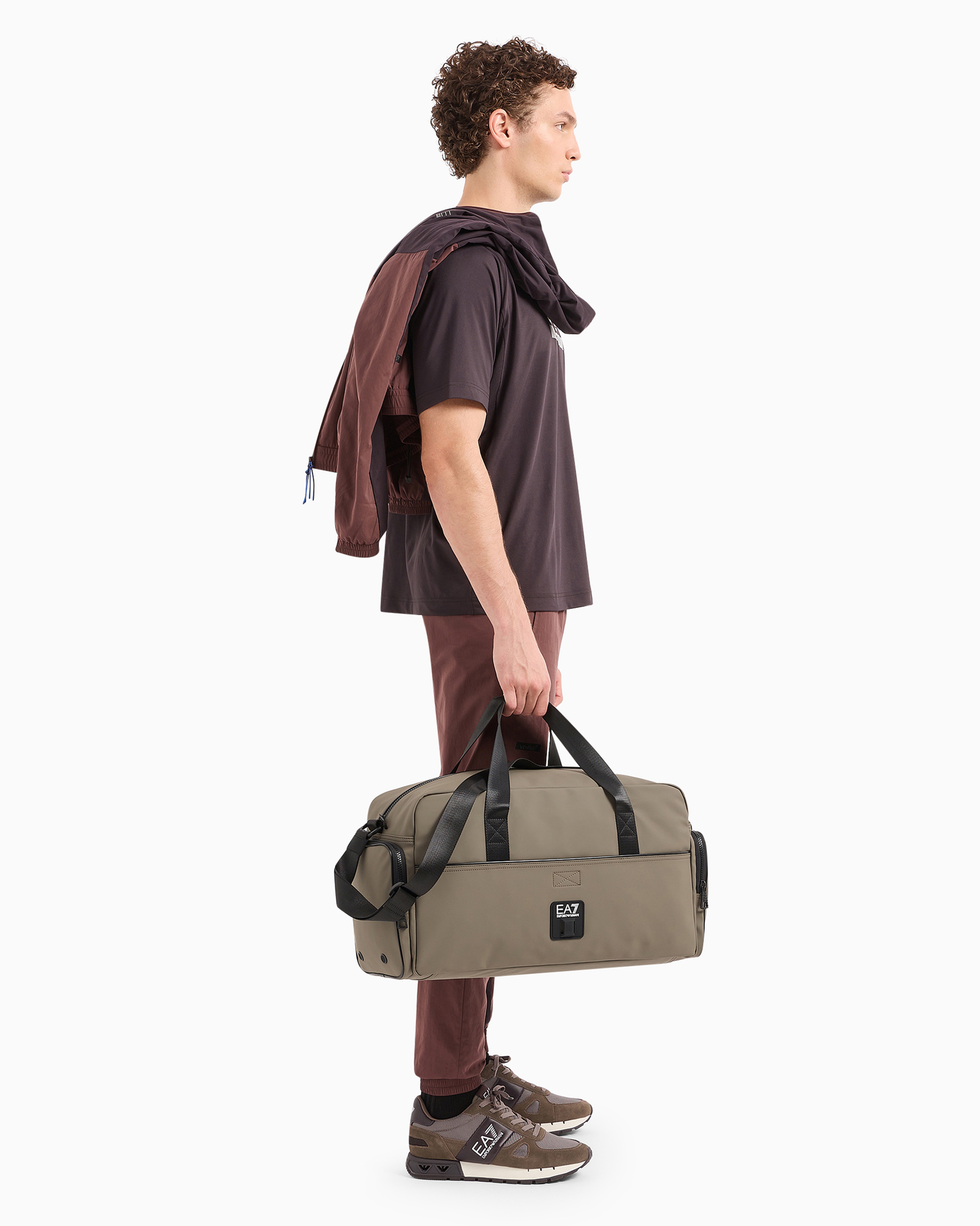 Ea7 Official Store Relaxed Fit T-shirts In Brown