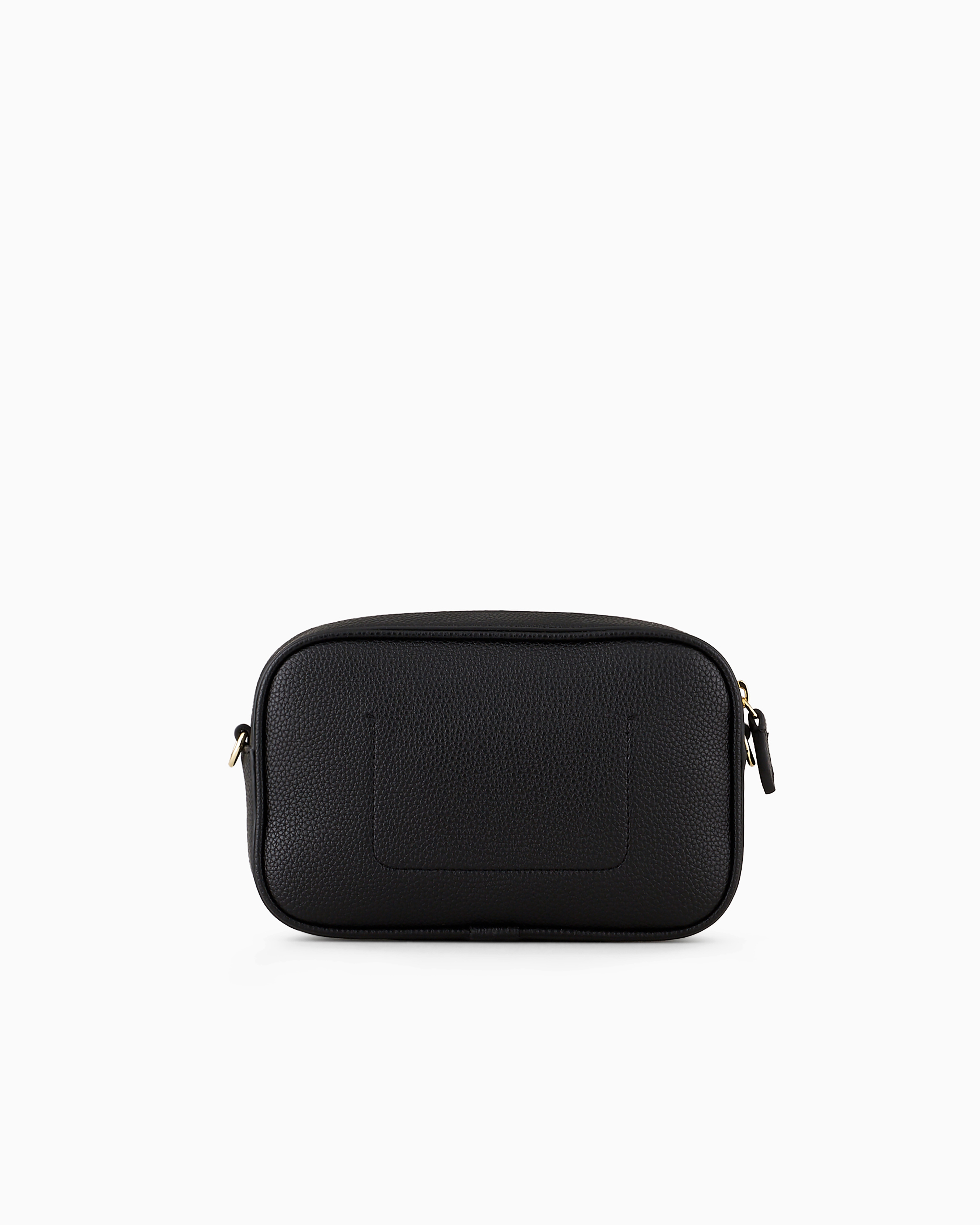 Emporio Armani Official Store Deer-print Camera Case With Shoulder Strap In Black
