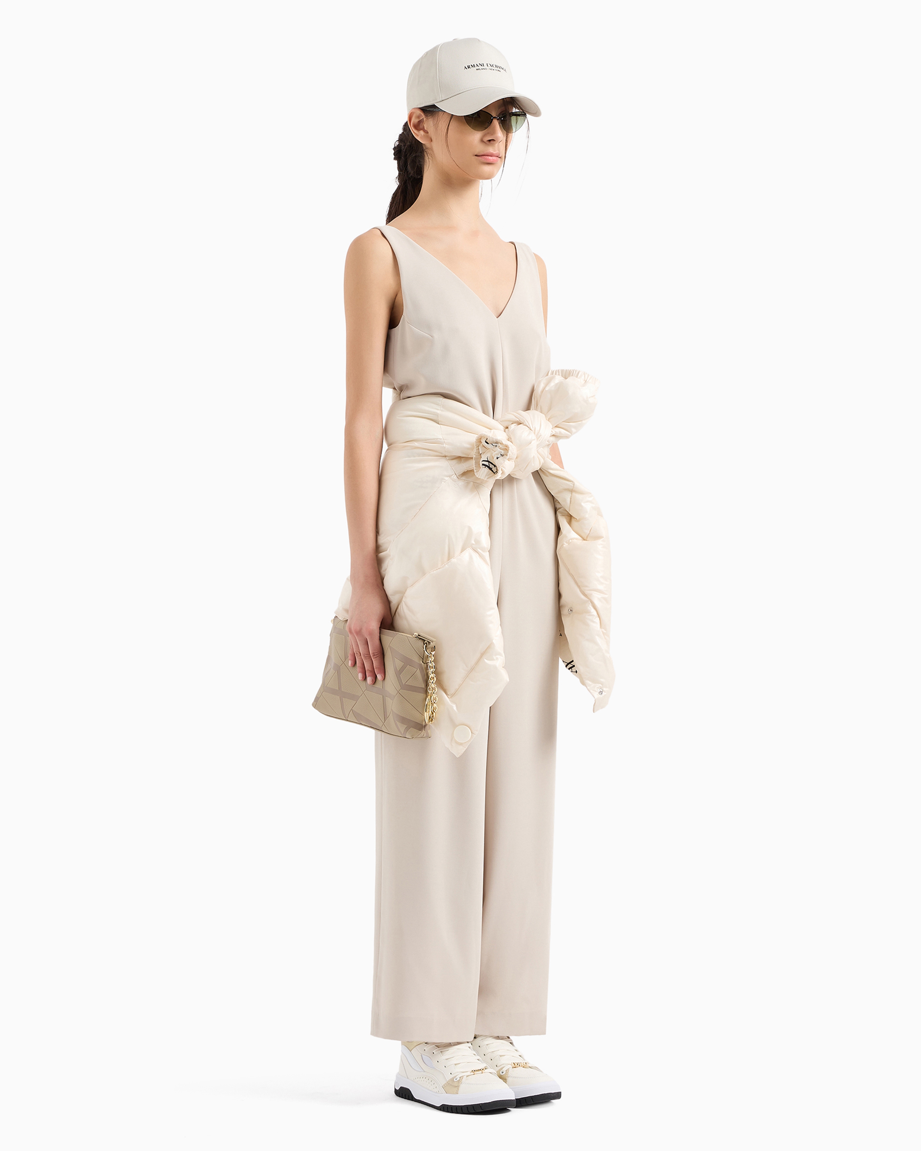 セットアップ（メンズ） IONSEOUL Stick Linen Summer Wash Jumpsuit BBU1056 ASV Recycled Fabric Tracksuit with Sash | Armani Exchange