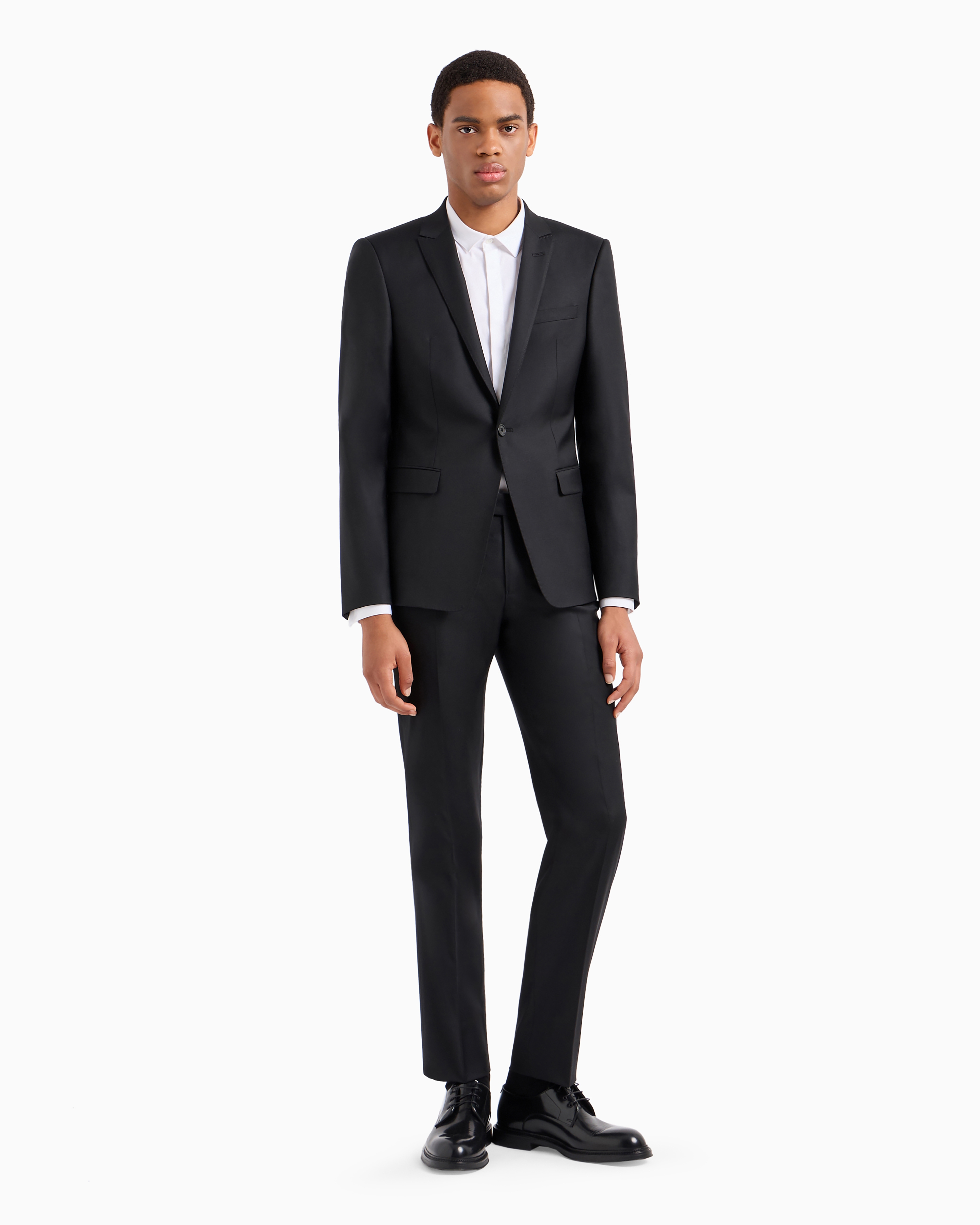 Emporio Armani Single-breasted, Virgin-wool Jacket