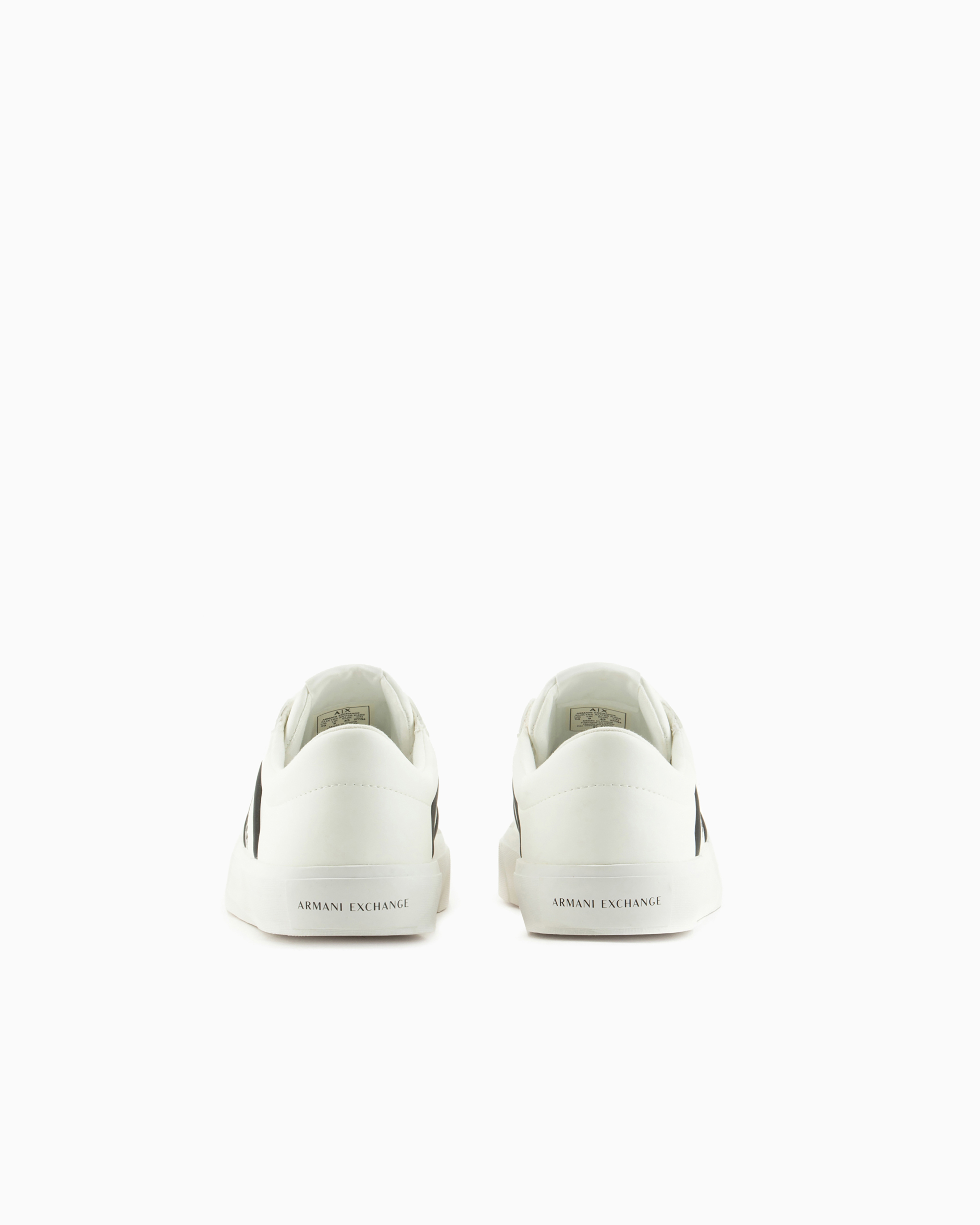 Armani Exchange Logo-print Lace-up Sneakers In White